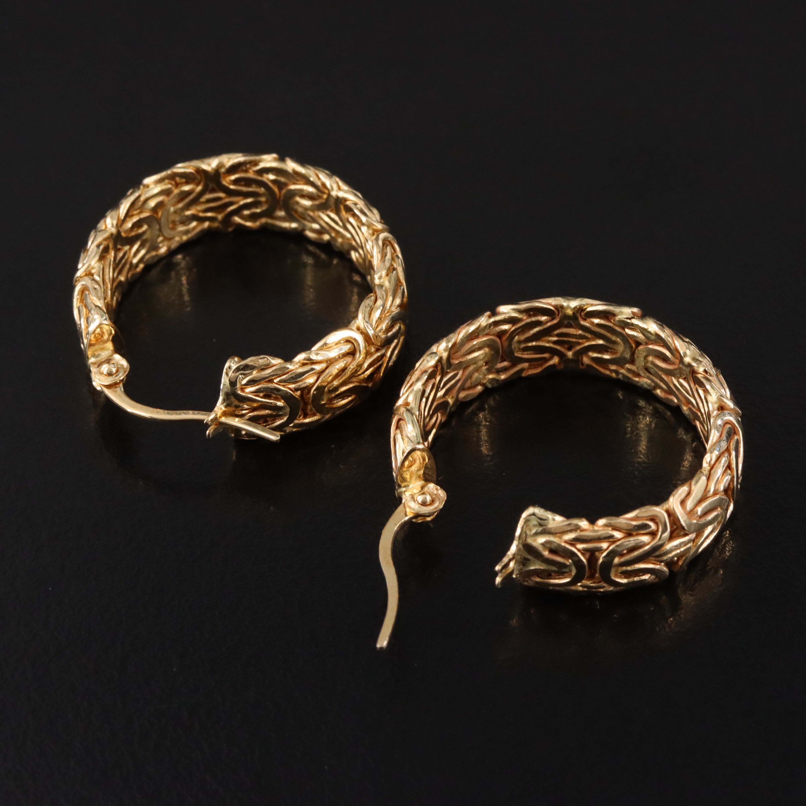 14K Byzantine Hoops