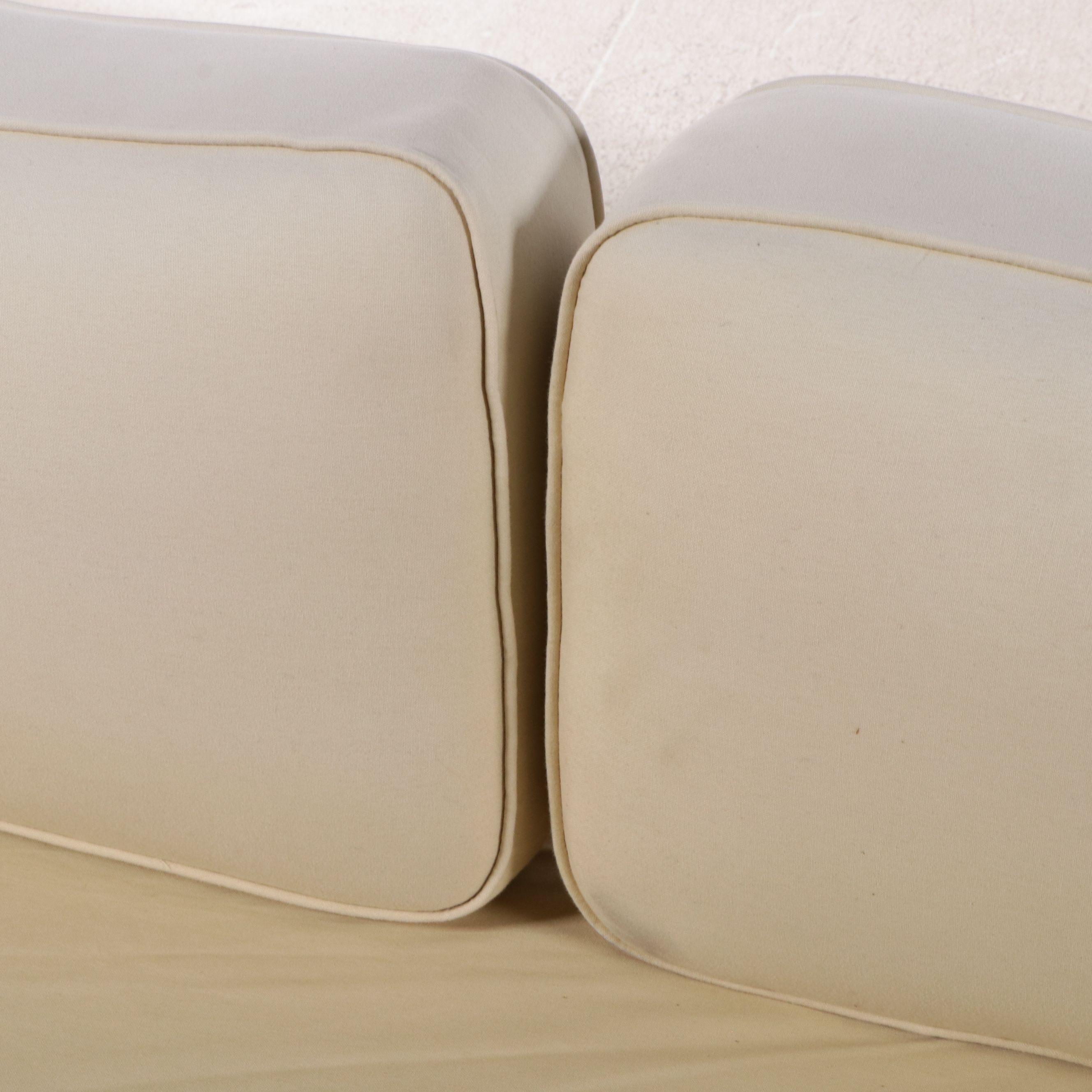 Fabric Upholstered Bench with Block Feet