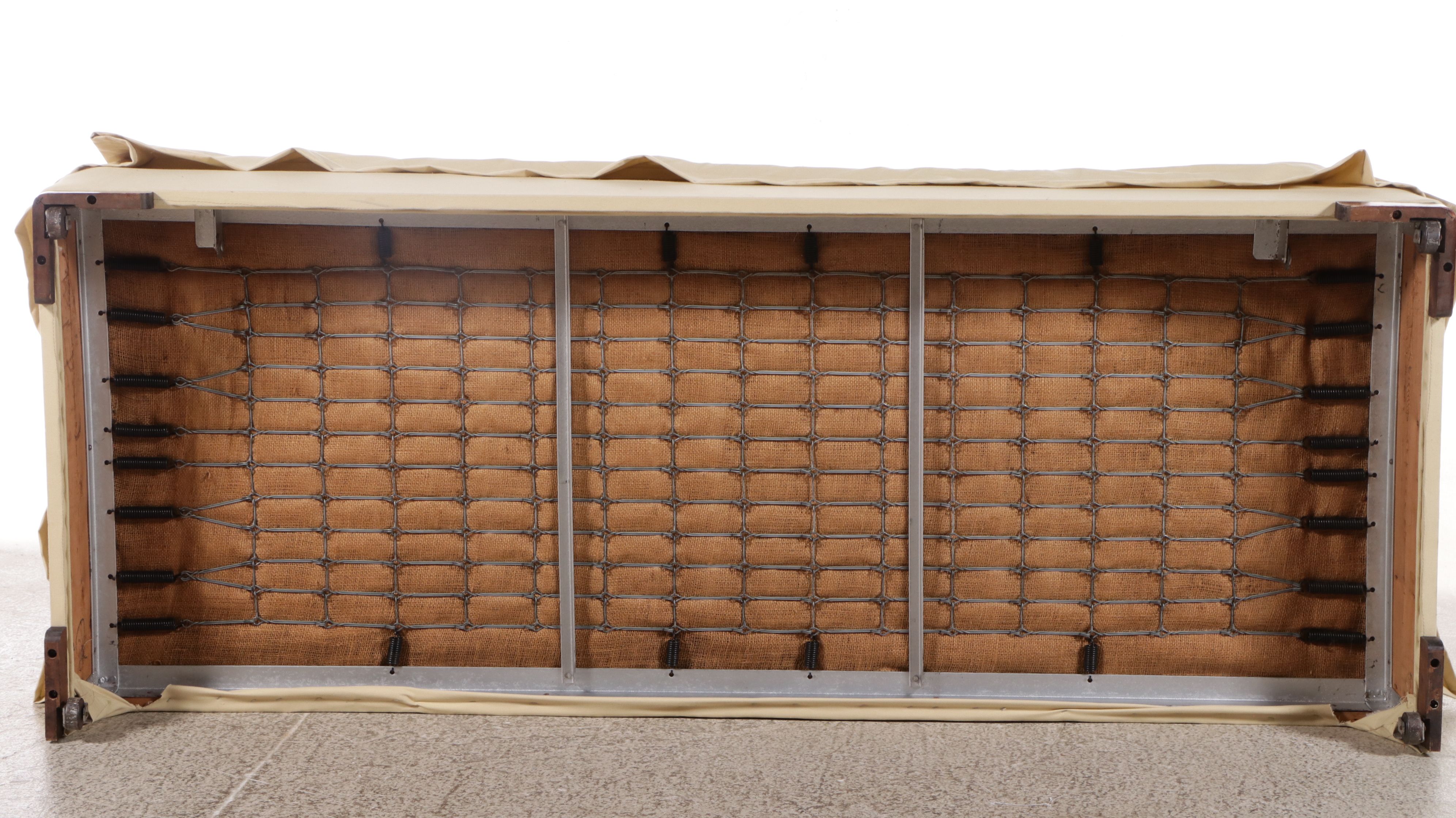 Fabric Upholstered Bench with Block Feet