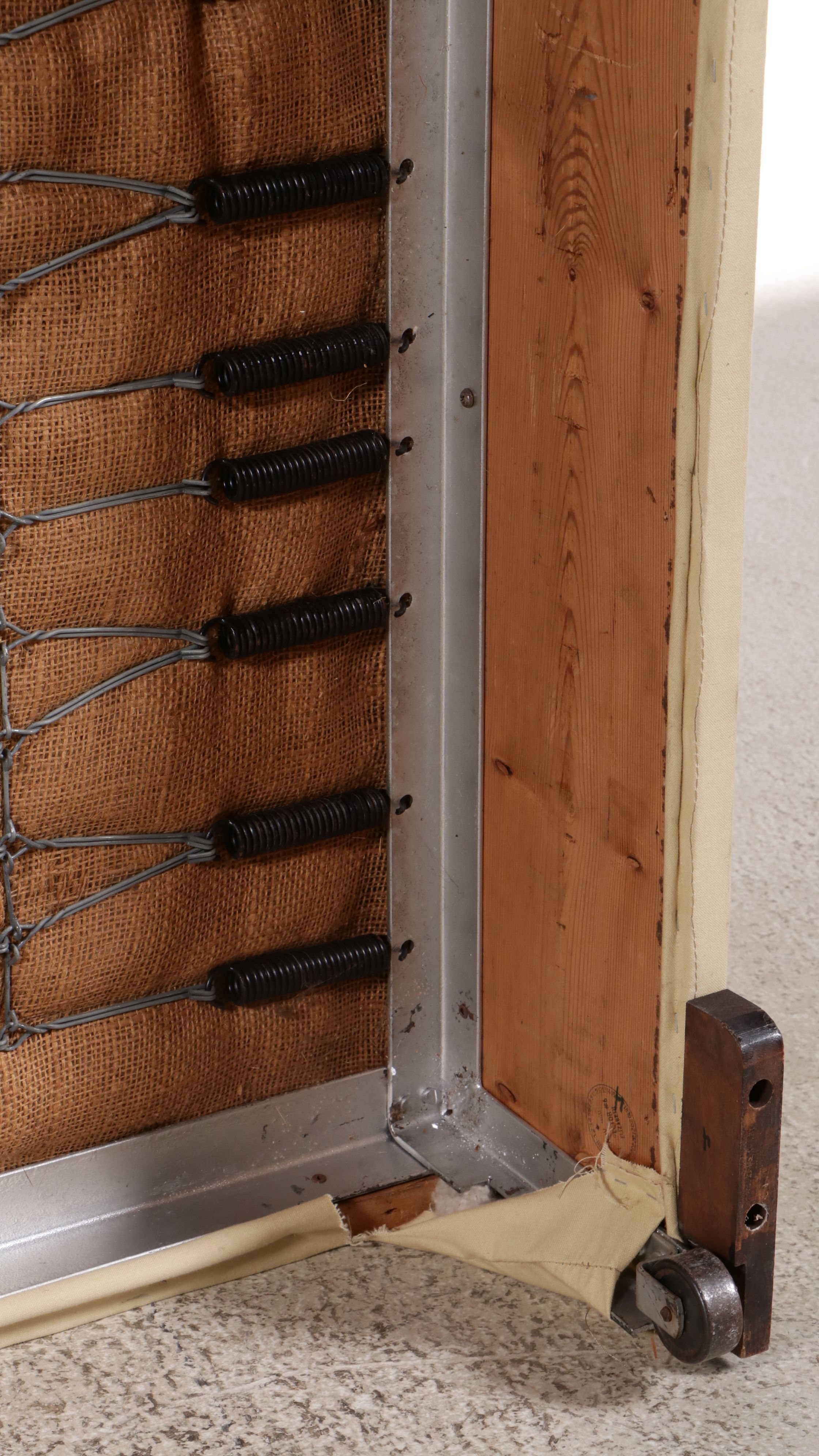 Fabric Upholstered Bench with Block Feet