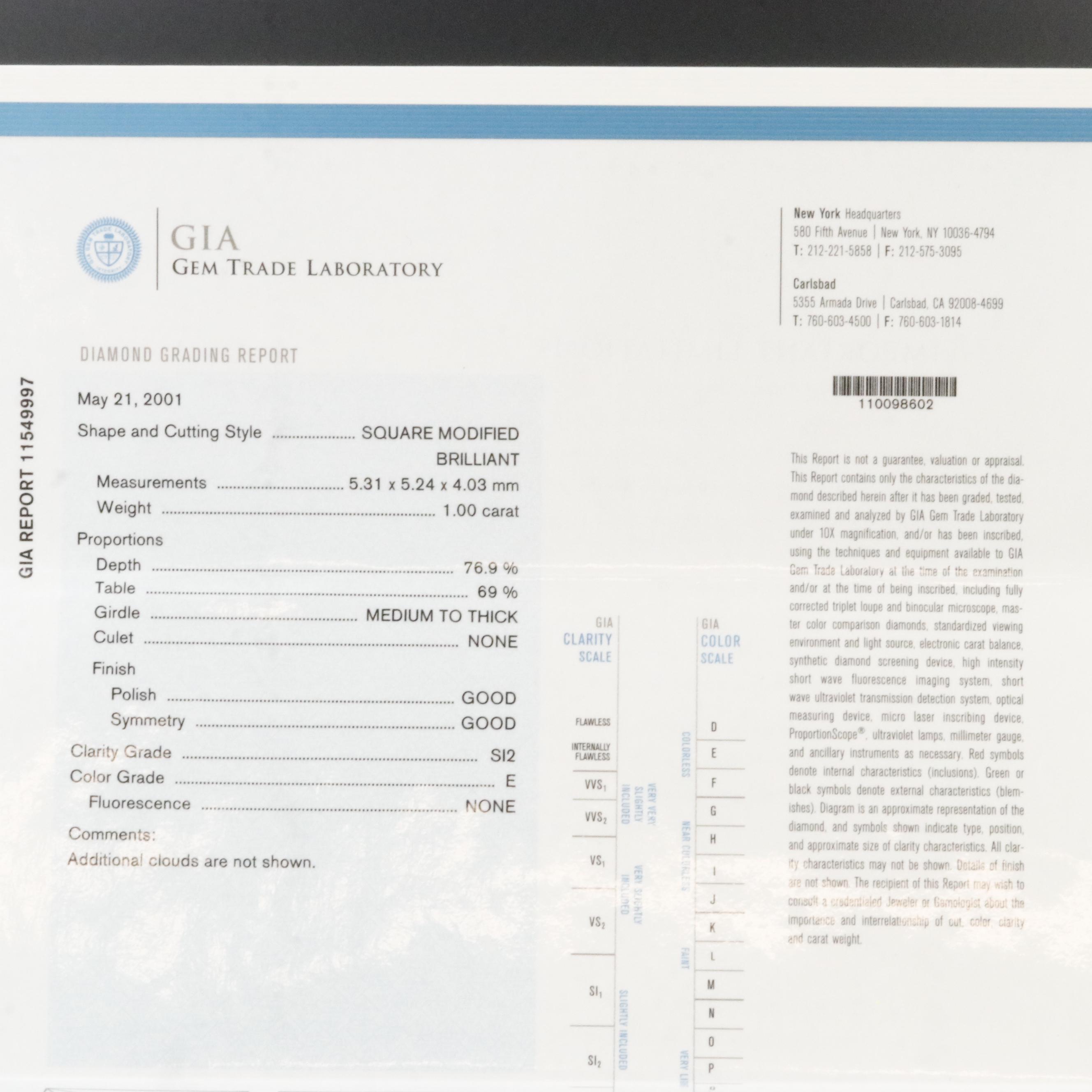 14K 2.00 CTW Diamond Ring with GIA Report