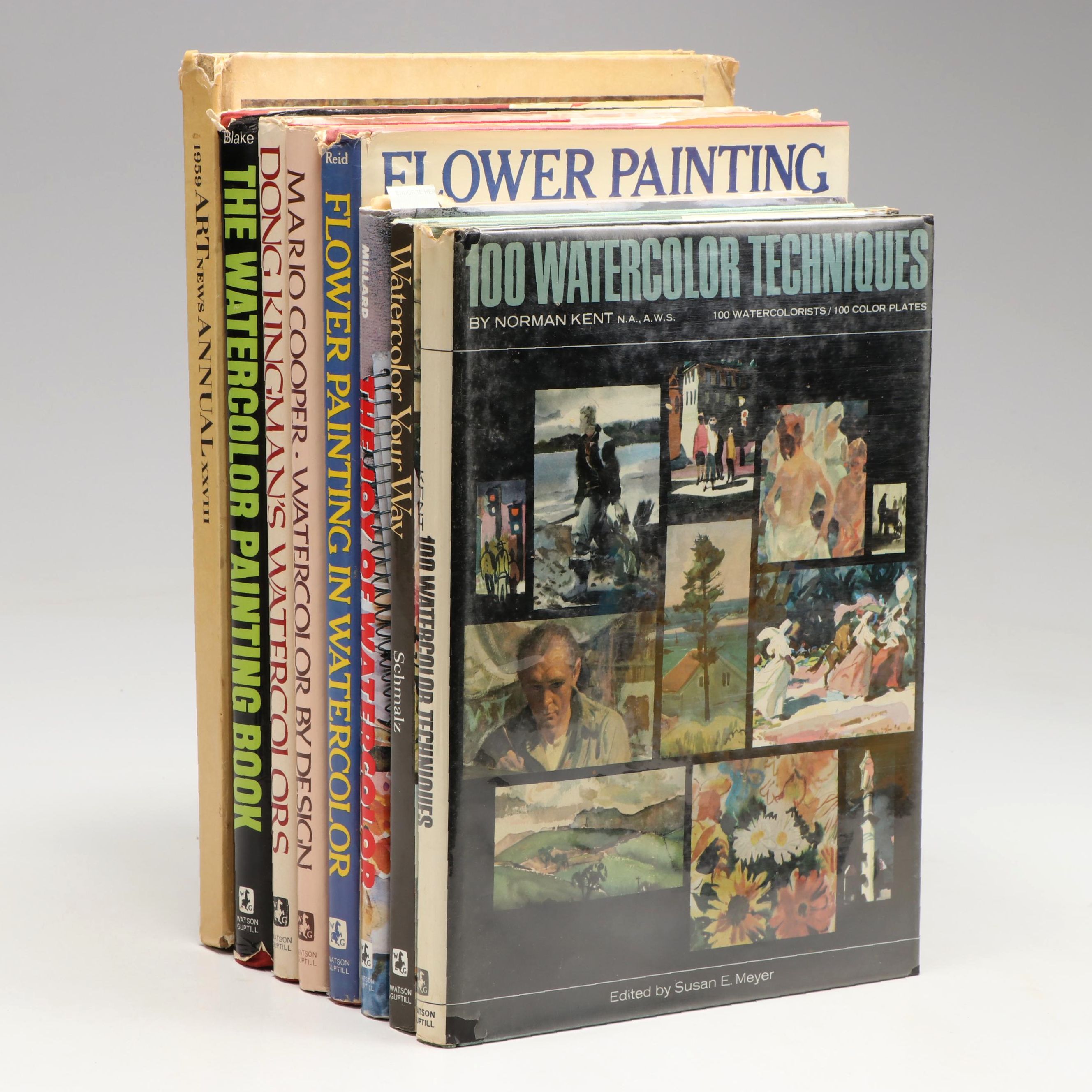 "100 Watercolor Techniques" and More Watercolor Books