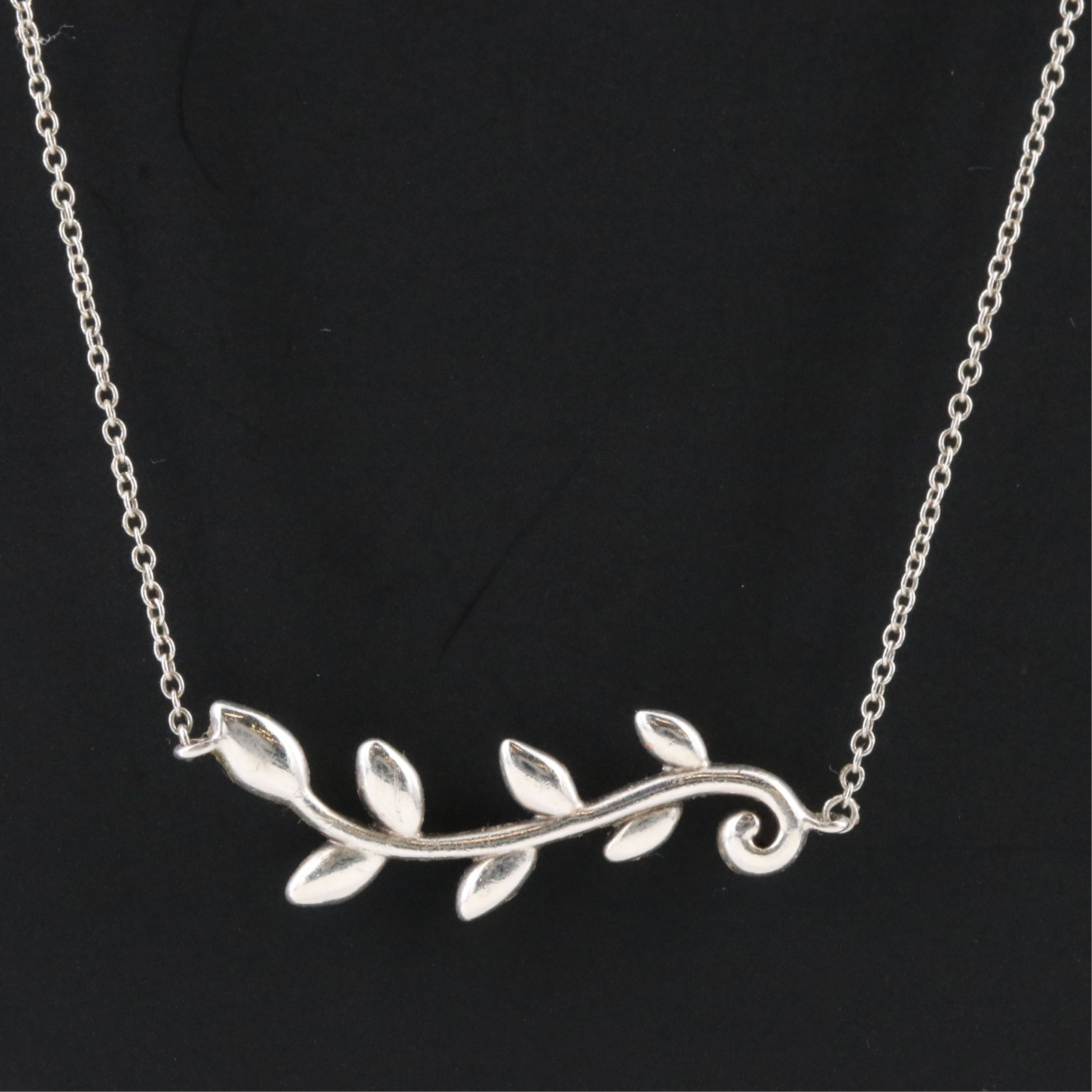 Paloma Picasso for Tiffany & Co. Sterling Olive Leaf Vine Necklace
