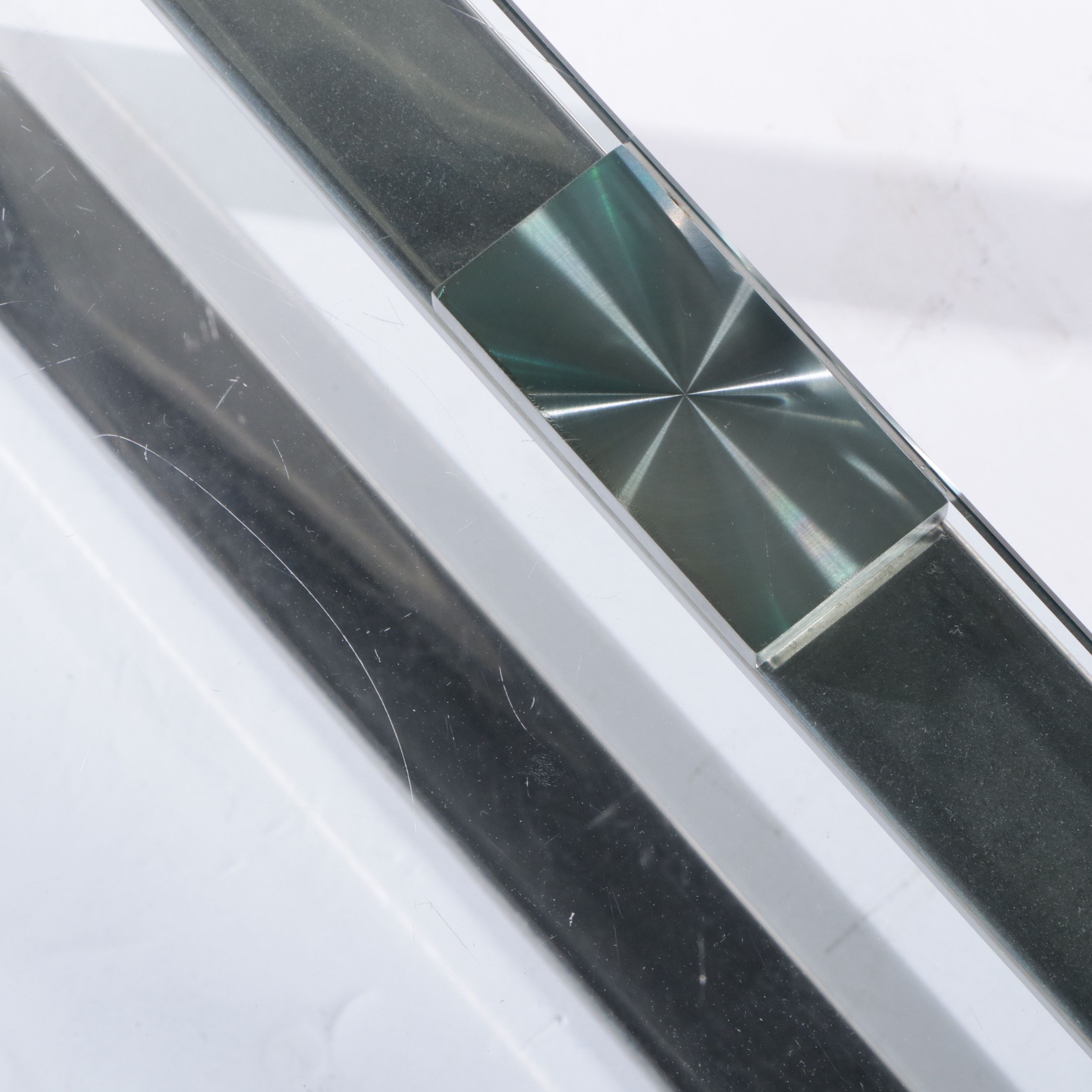 Modernist Chrome and Glass Coffee Table, Late 20th Century