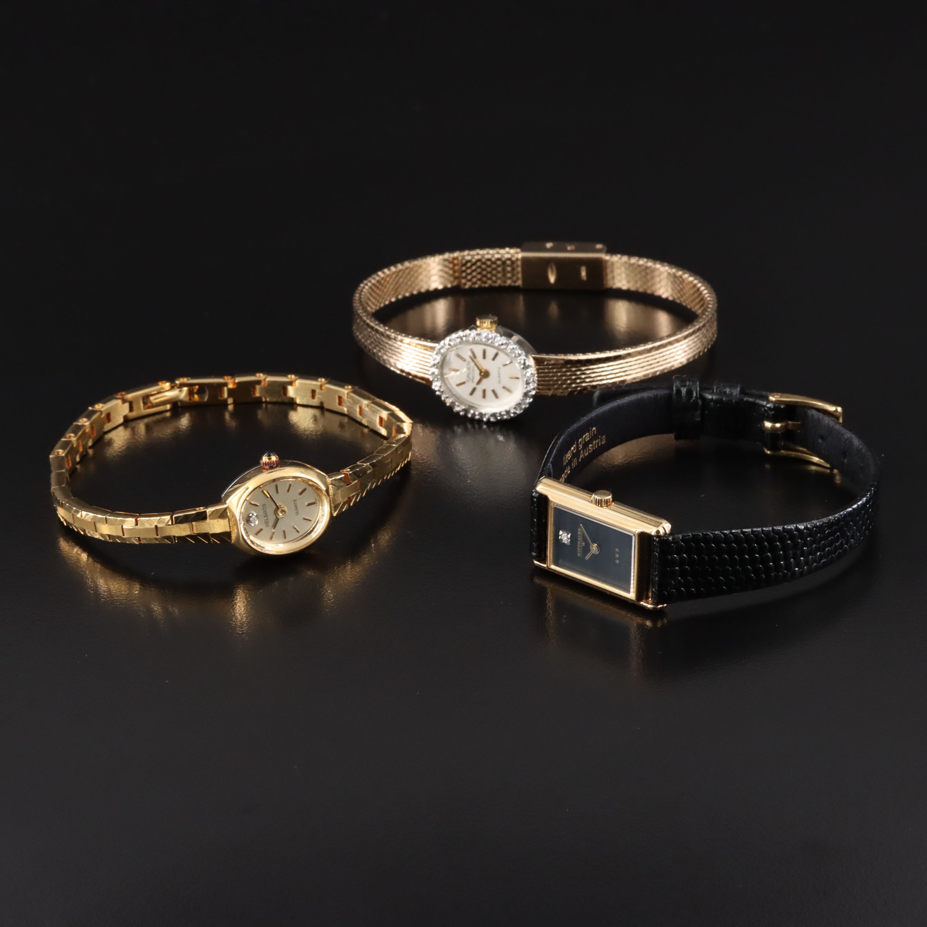 Diamond Accented Quartz Watch Selection Featuring Helbros