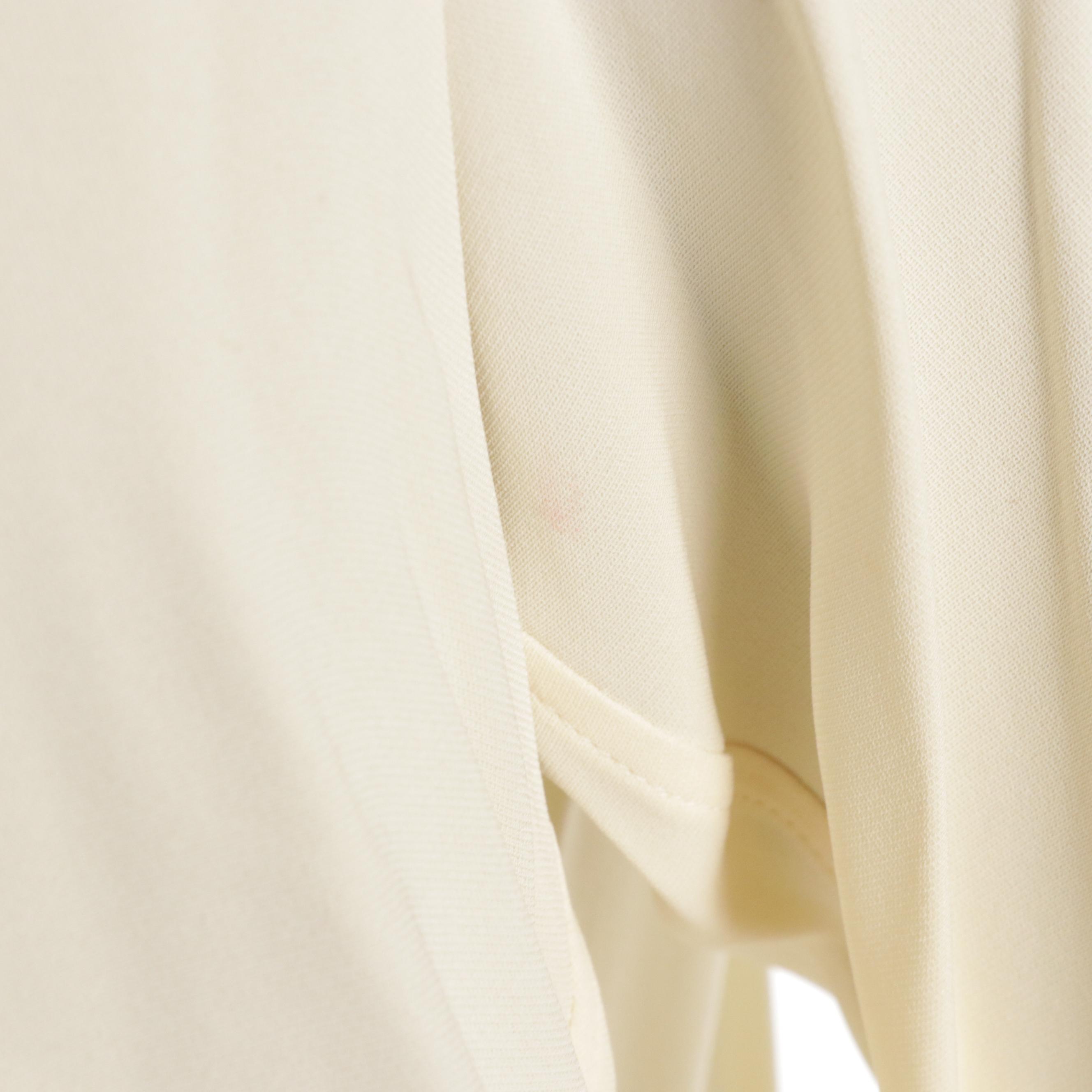 Yves Saint Laurent Rive Gauche Silk Poet Blouse with Filigree/Crystal Buttons