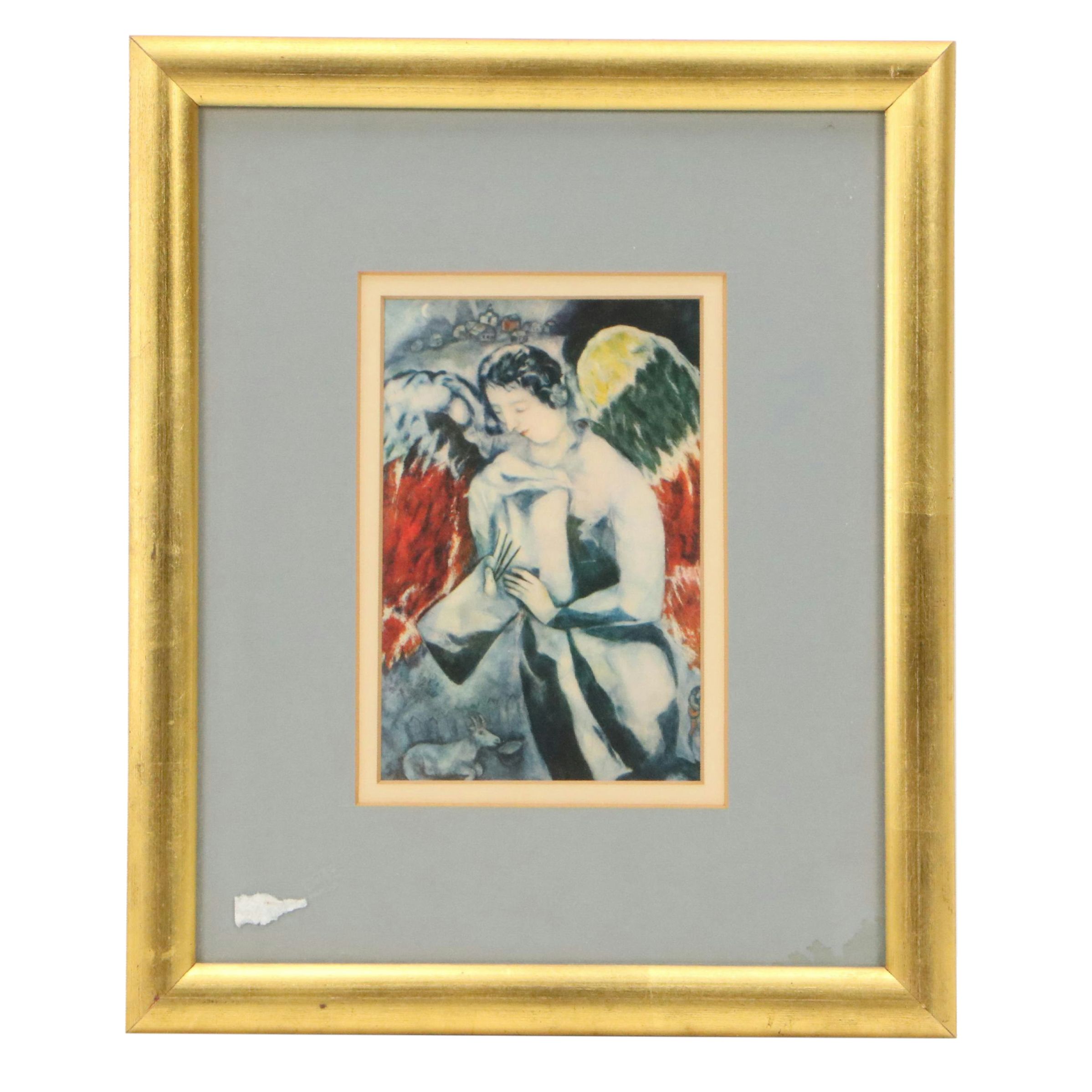 Rotogravure After Marc Chagall "L'Ange à la Palette," 1959