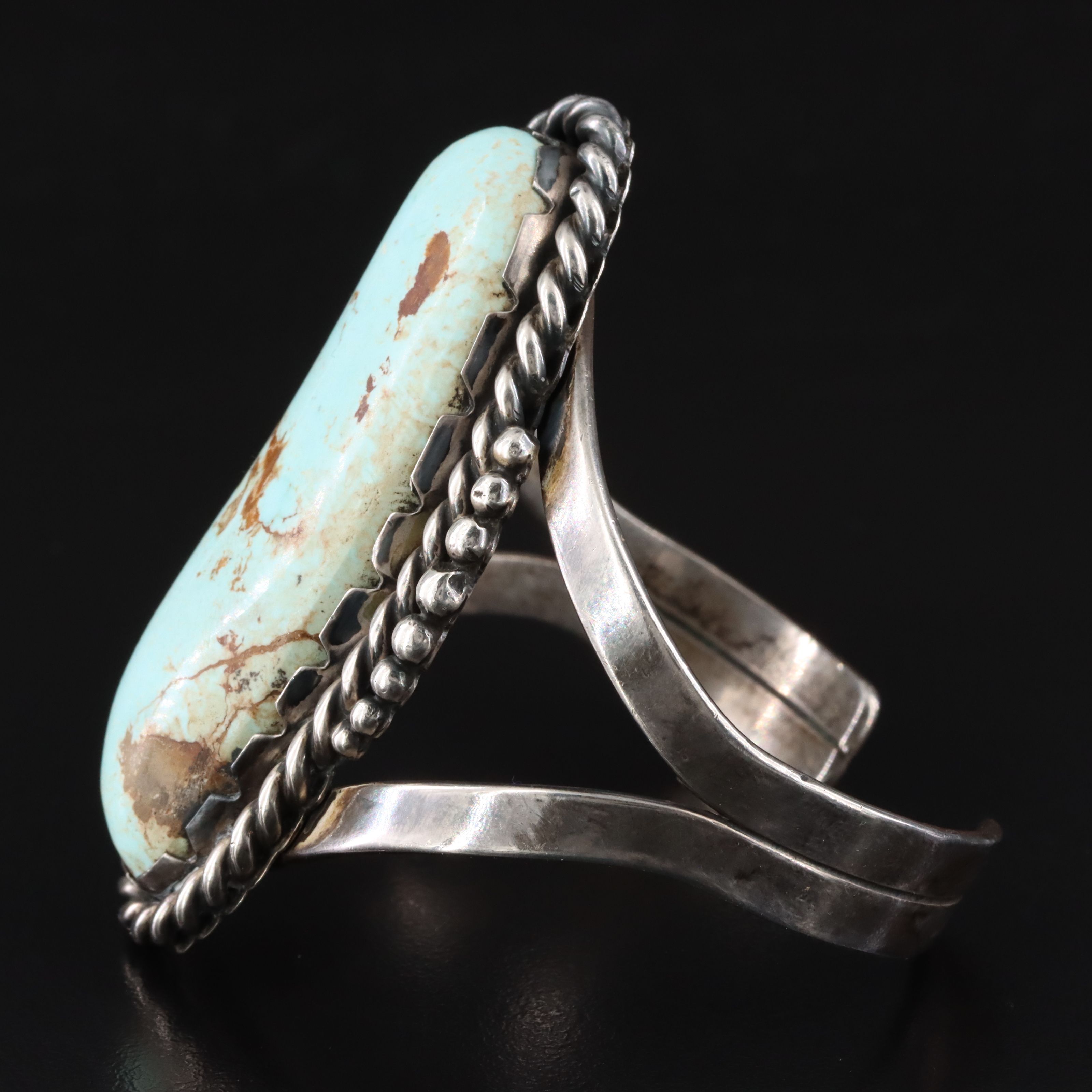 Richard & Rita Begay Navajo Diné Sterling Turquoise Cuff Bracelet