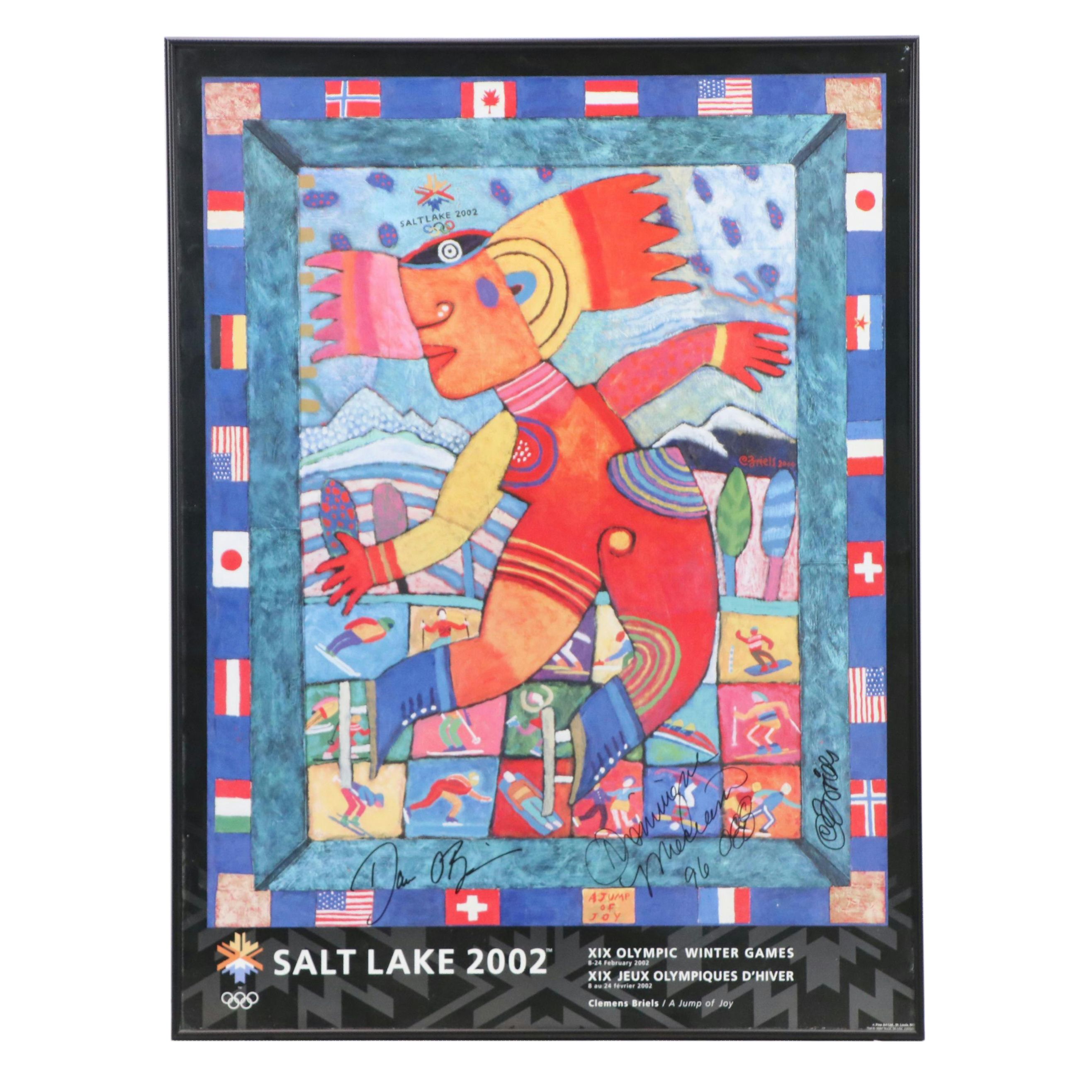 Clemens Briels and Others Signed 2002 Winter Olympic Print