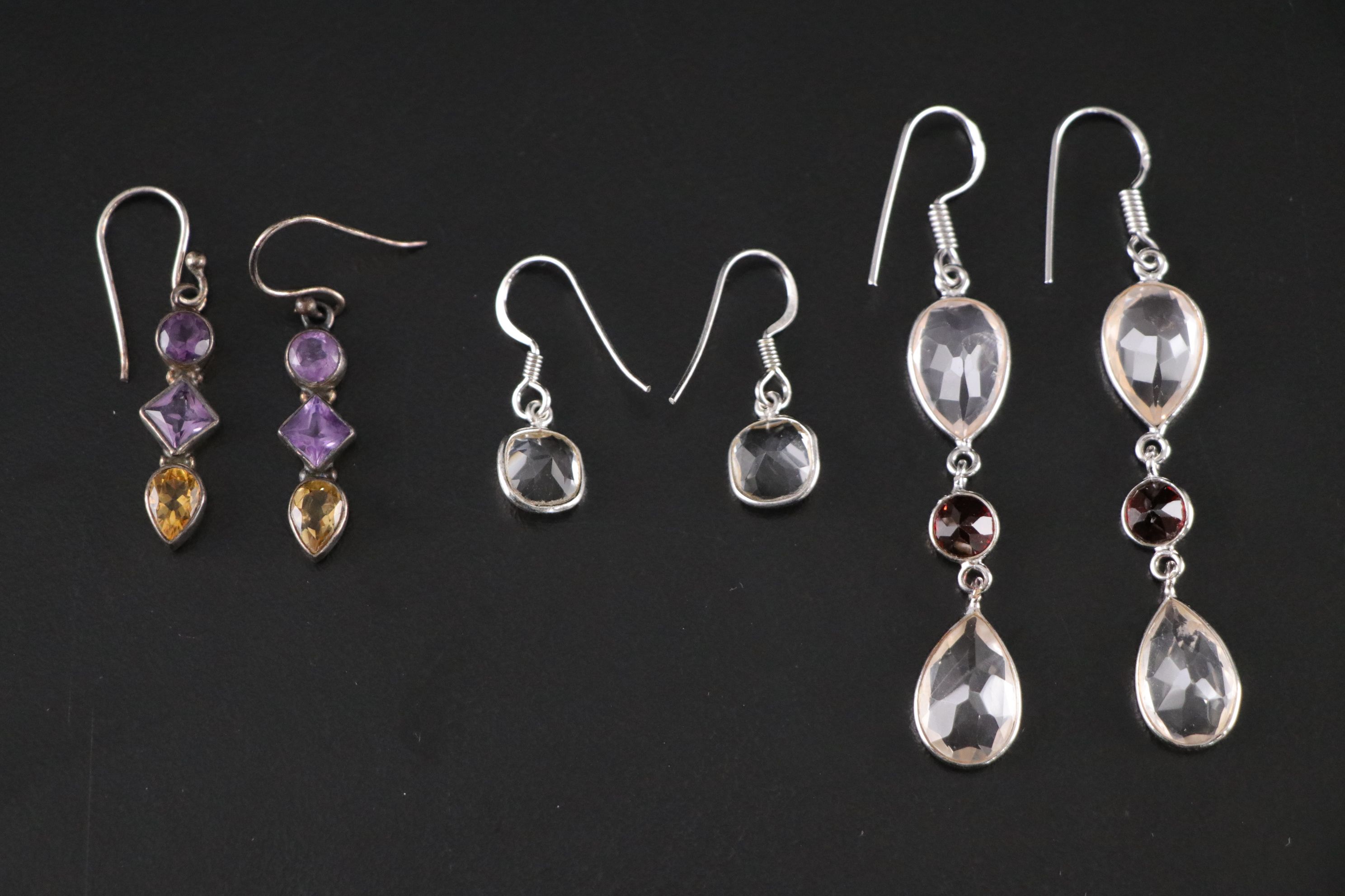 14 Assorted Sterling Silver Rings, Necklaces, Earrings