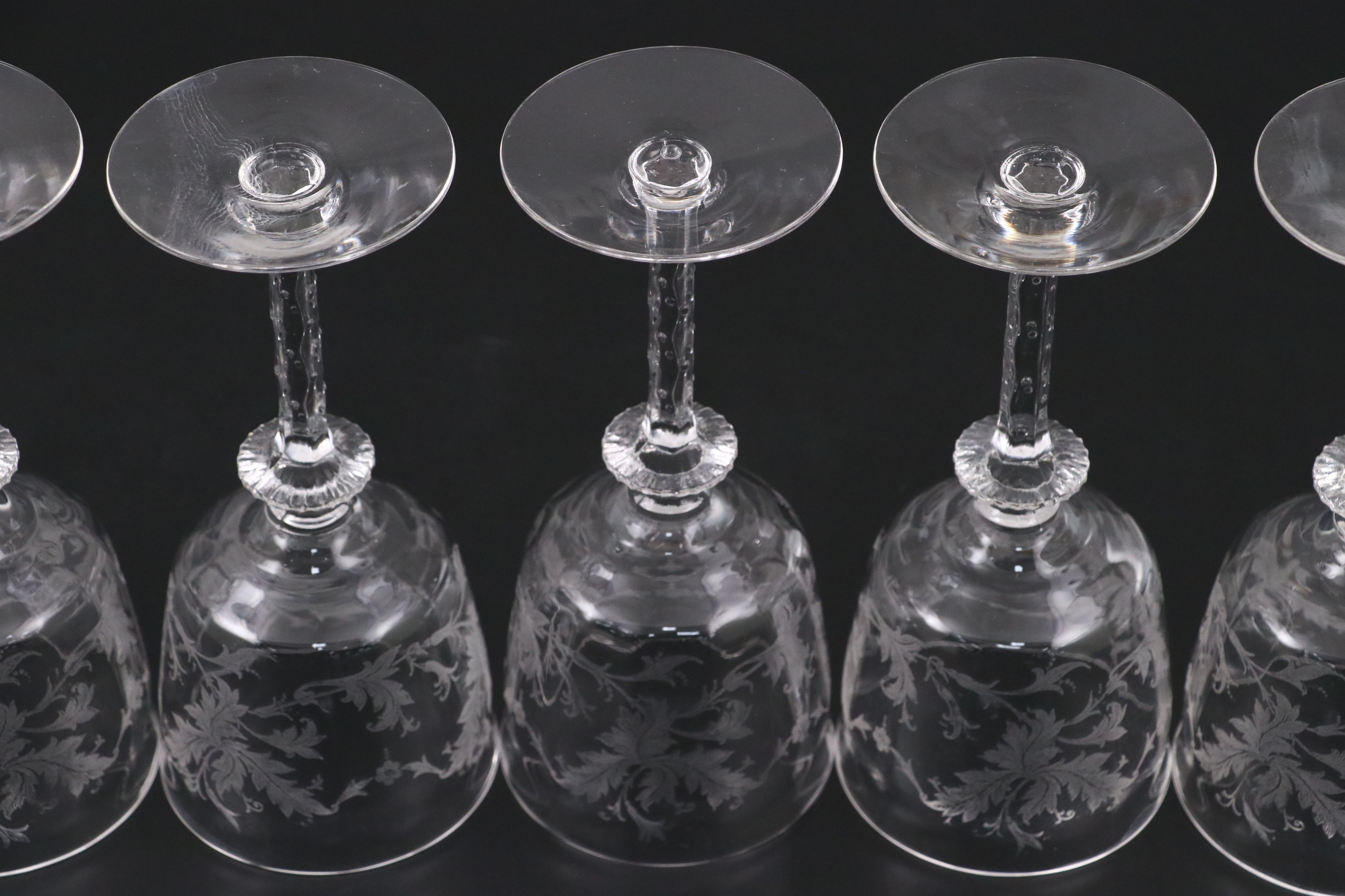 Tiffin-Franciscan "Cadena Clear" Glass Wine Glasses