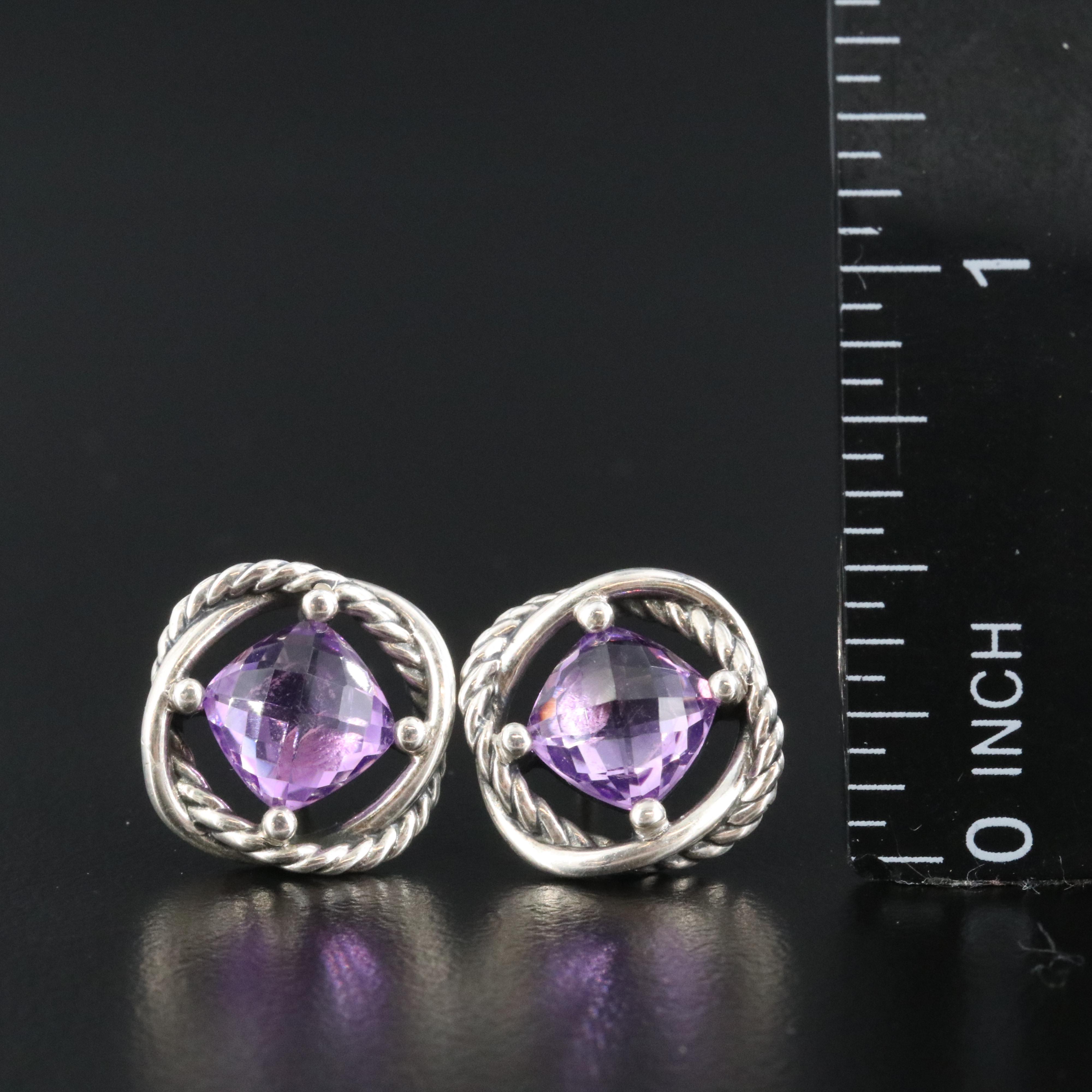 David Yurman Infinity Sterling Earrings