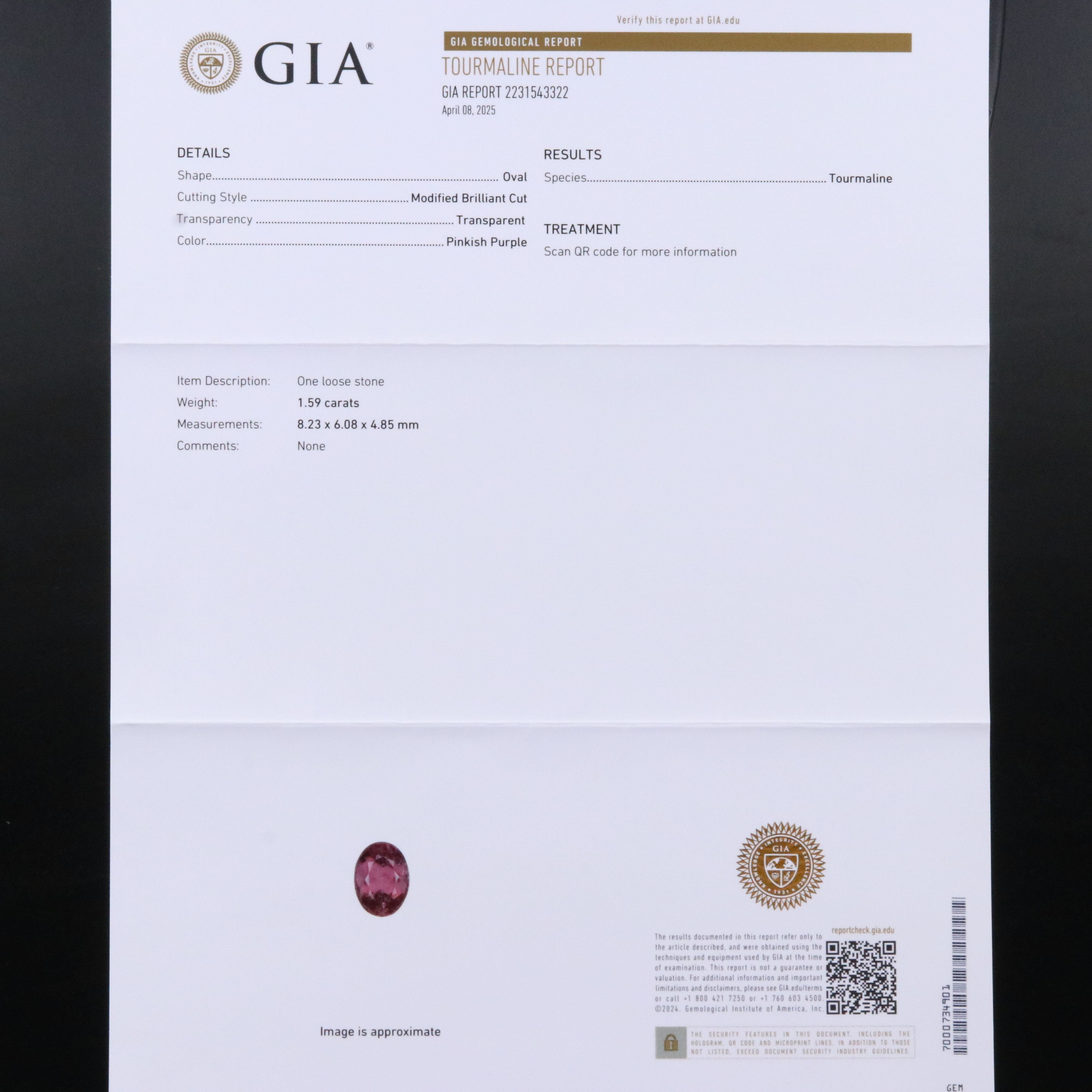 18K Chrysoberyl, Tourmaline and Diamond Ring with GIA Report