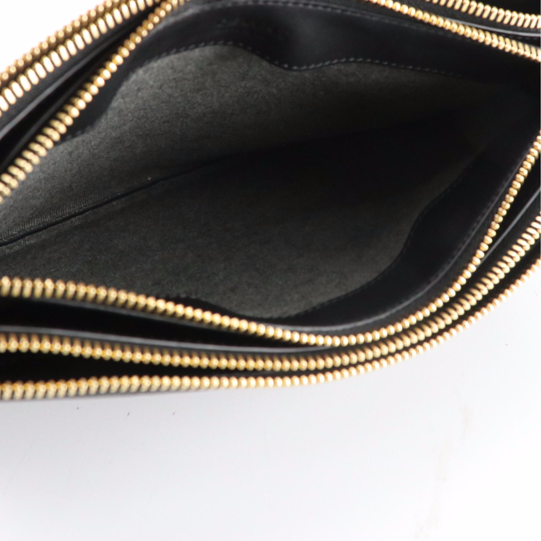 Céline Lambskin Leather Trio Zip Crossbody Bag