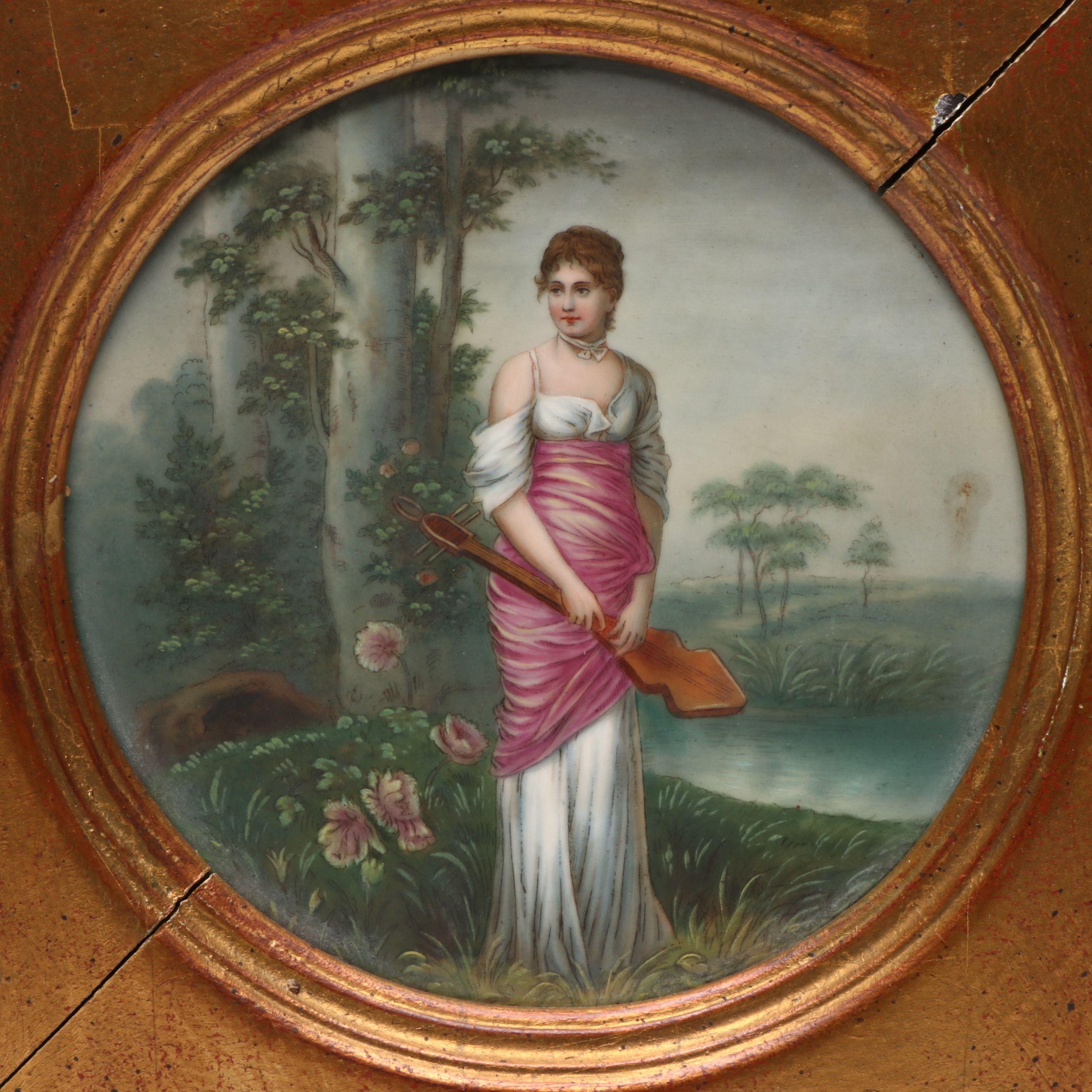 KPM Hand-Painted Porcelain Plaque After von Kaulbach, Late 19th Century