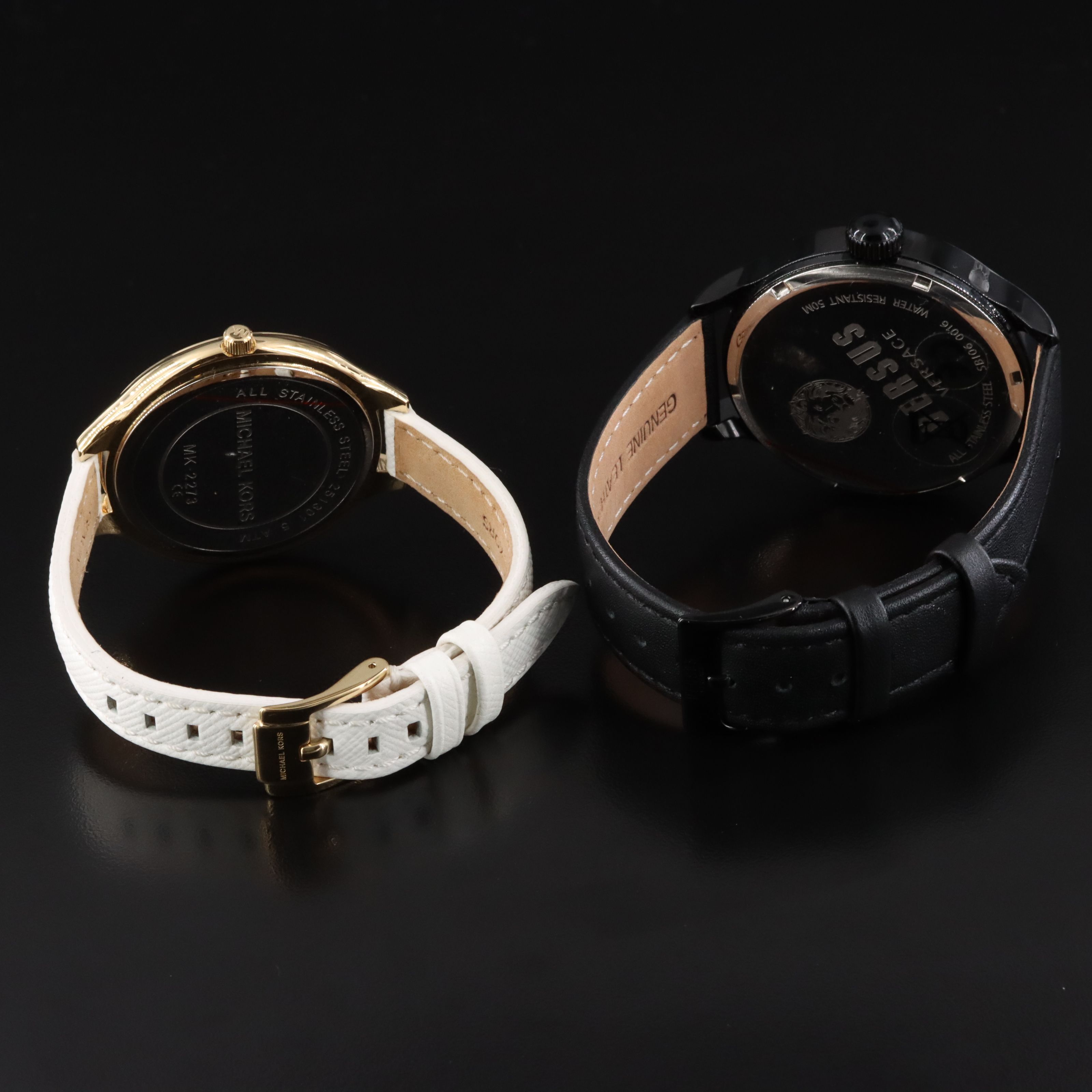 Versace and Michael Kors Stainless Steel Quartz Watches