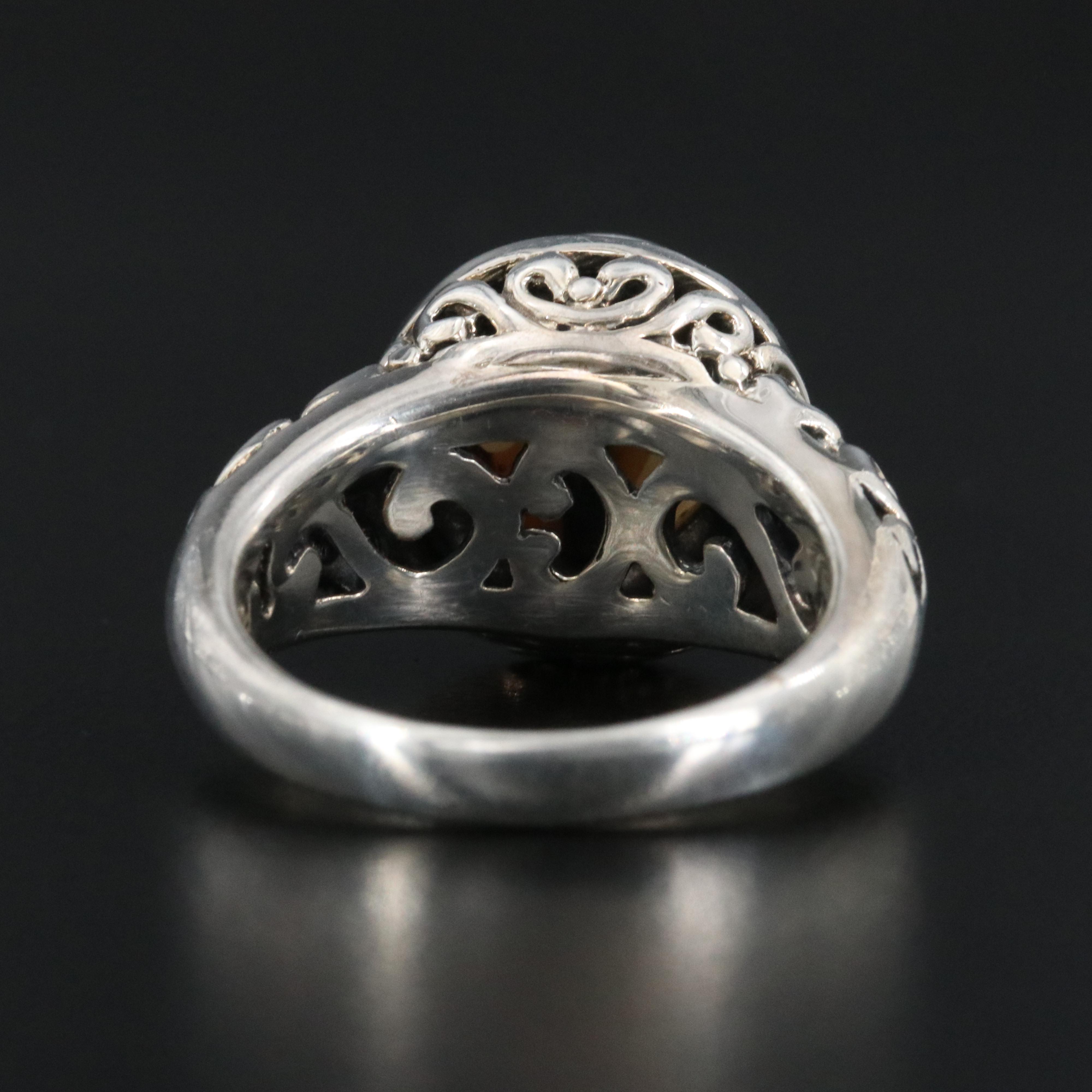 EFFY Sterling Pearl Ring with 18K Accents