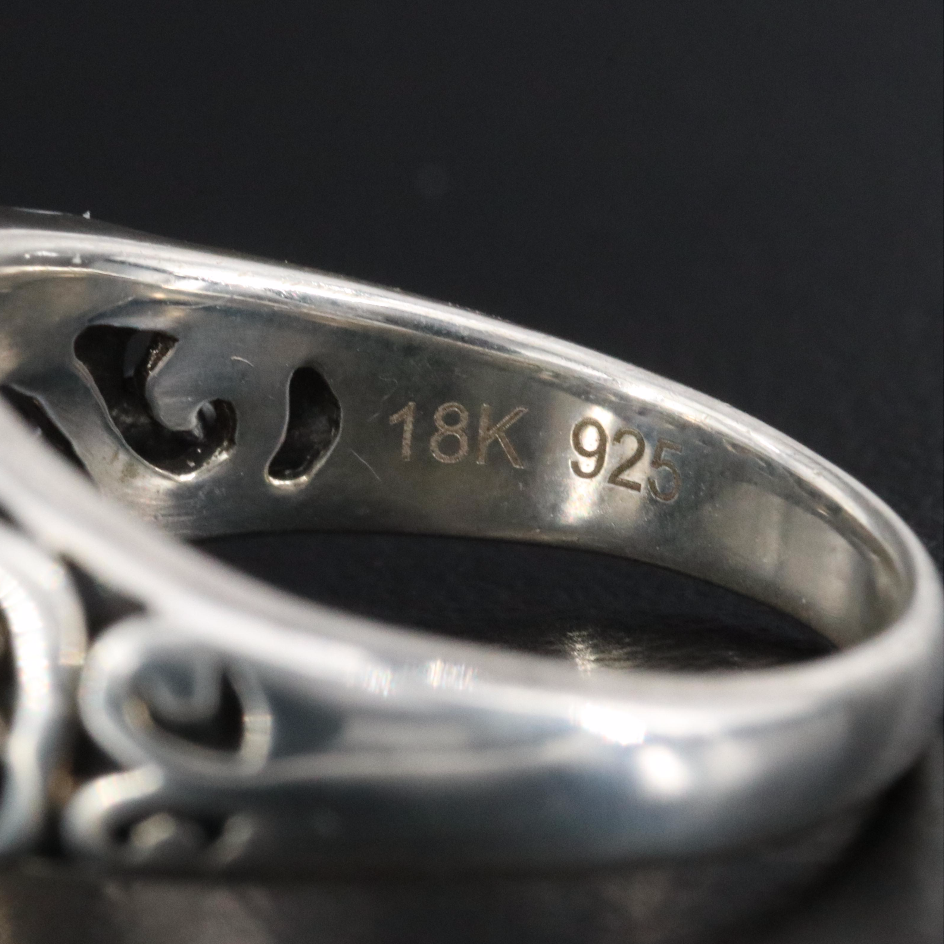 EFFY Sterling Pearl Ring with 18K Accents