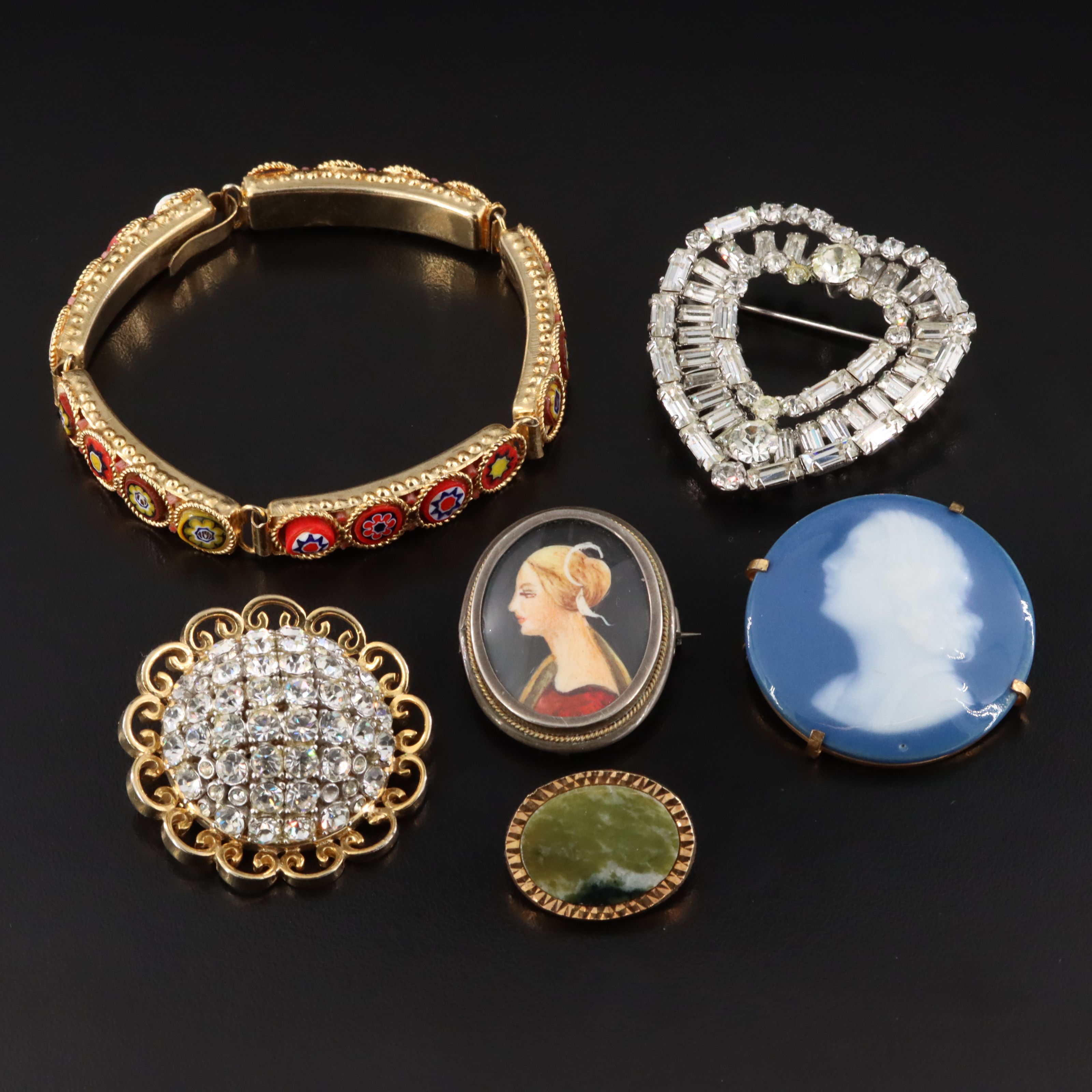Schiaparelli, Limoges and Micromosaic Featured in Jewelry Collection