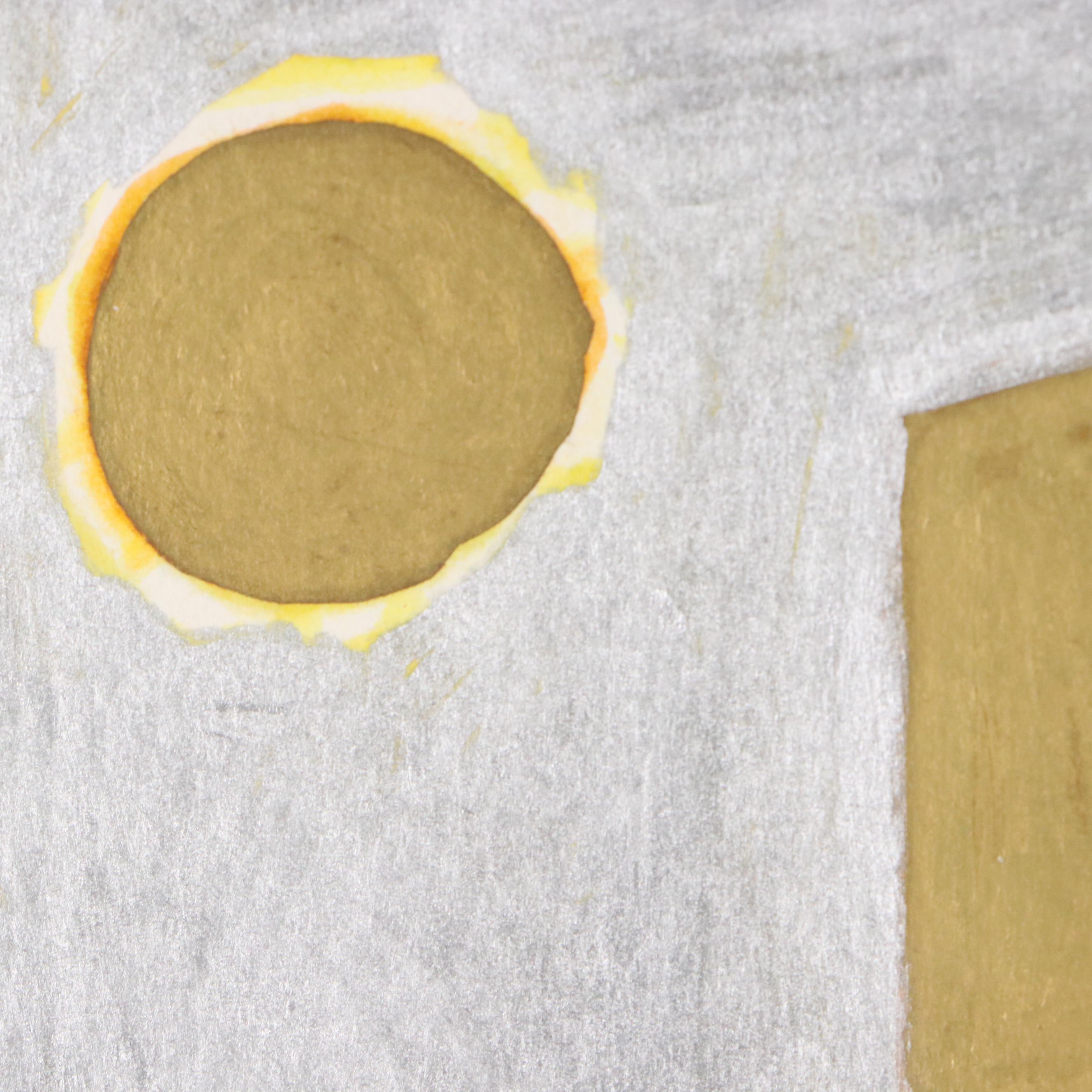 Evelyn Marx Mixed Media Drawing "The Summit," Late 20th Century