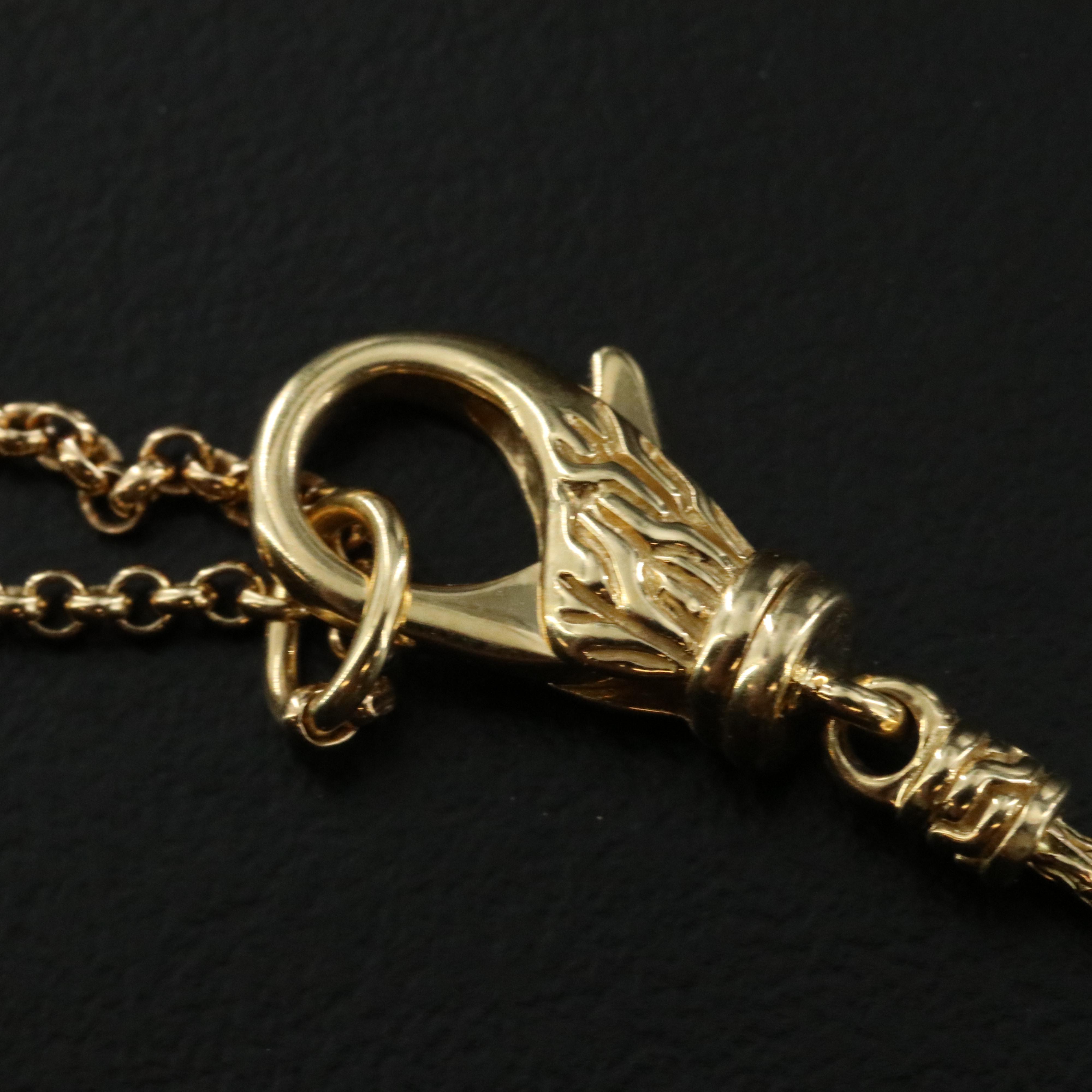 John Hardy Icon 18K Interlocking Circles Necklace with Diamond Accent