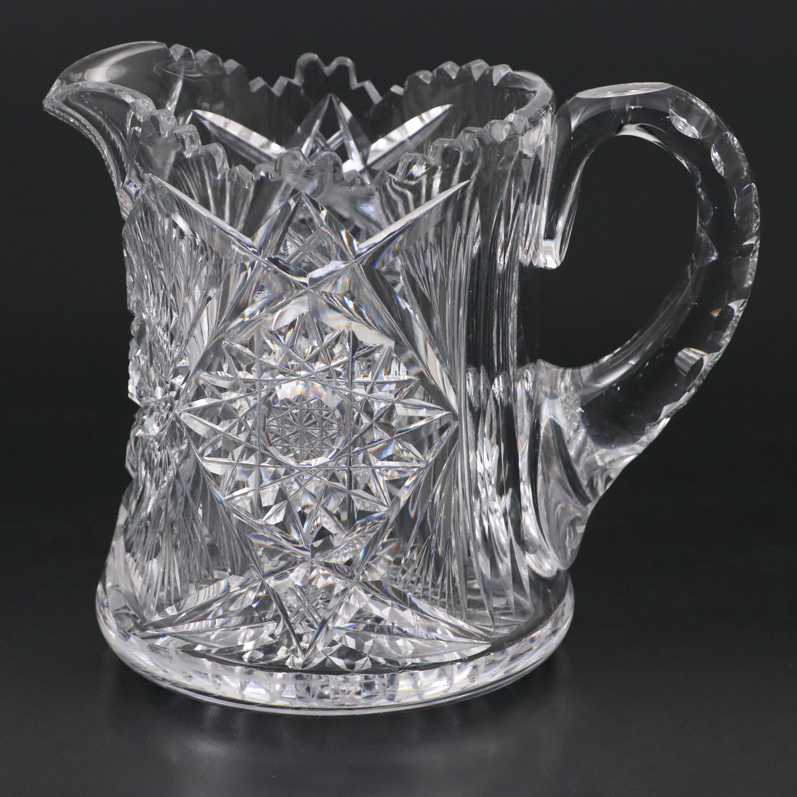 American Brilliant Cut Crystal Decanters and Pitcher