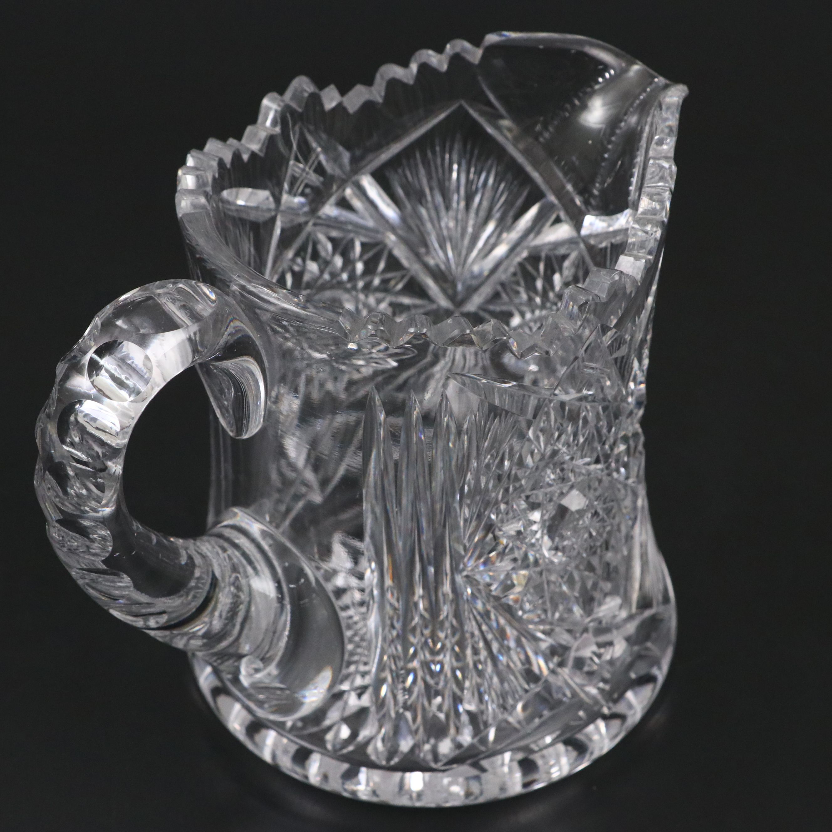 American Brilliant Cut Crystal Decanters and Pitcher