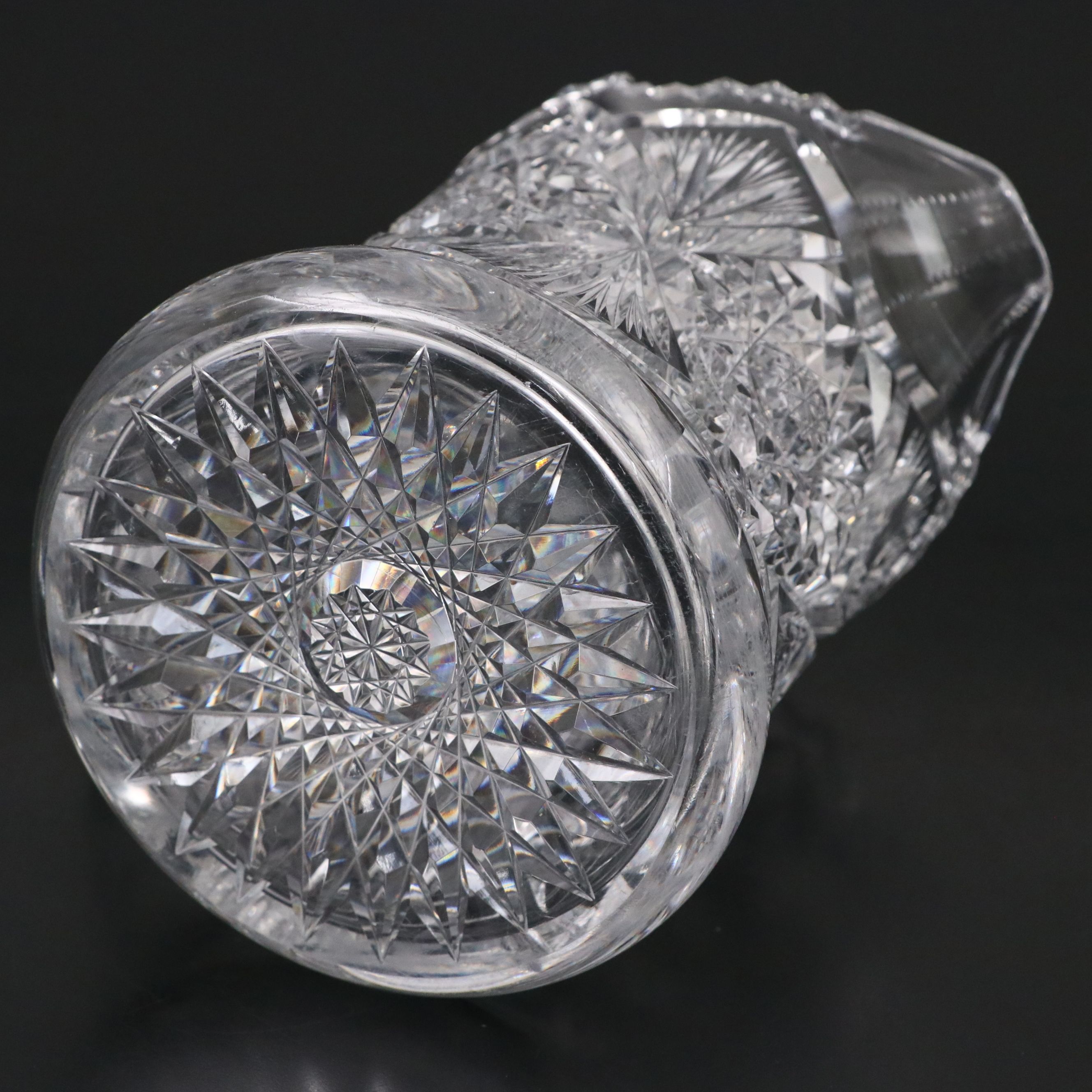 American Brilliant Cut Crystal Decanters and Pitcher