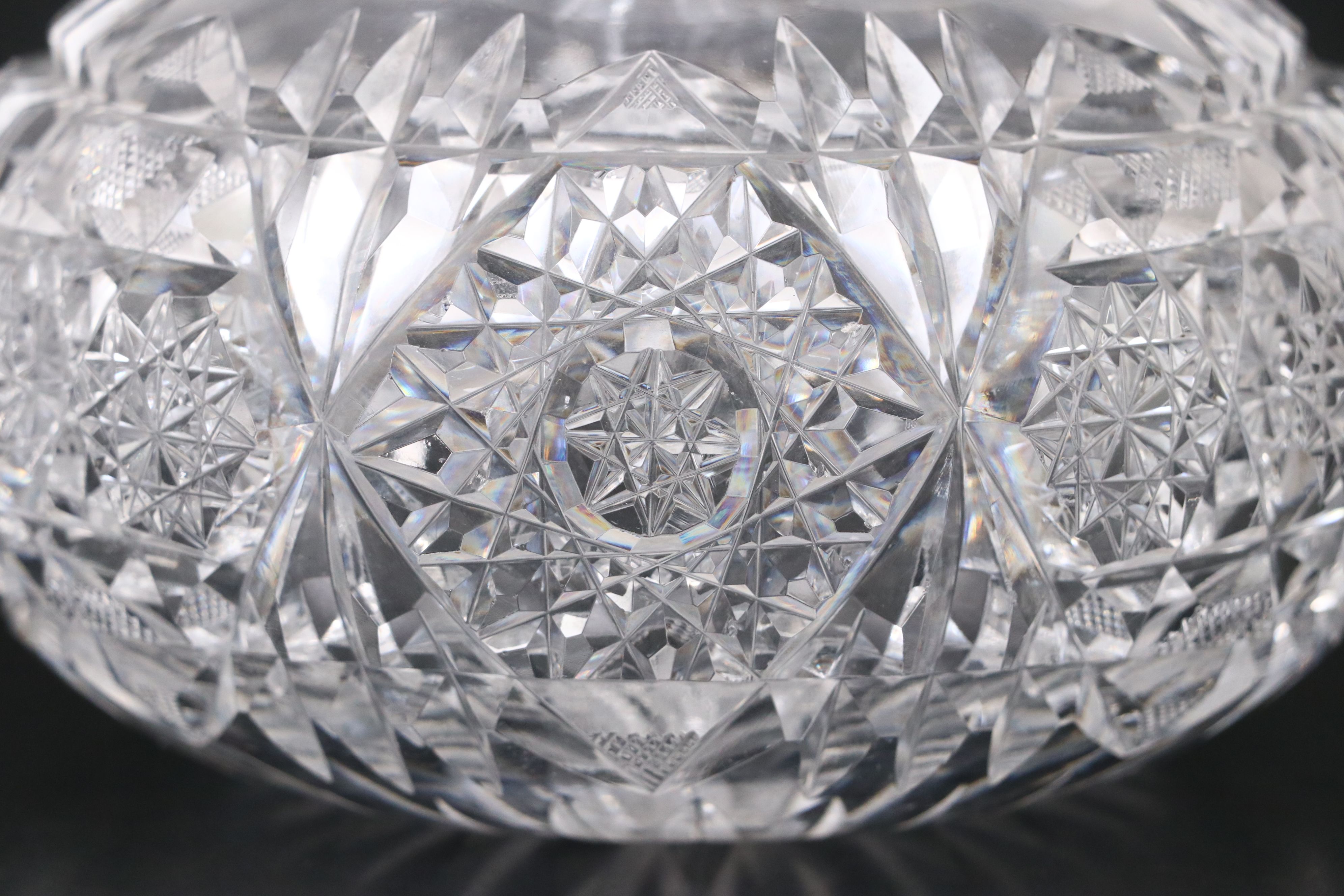 American Brilliant Cut Crystal Decanters and Pitcher