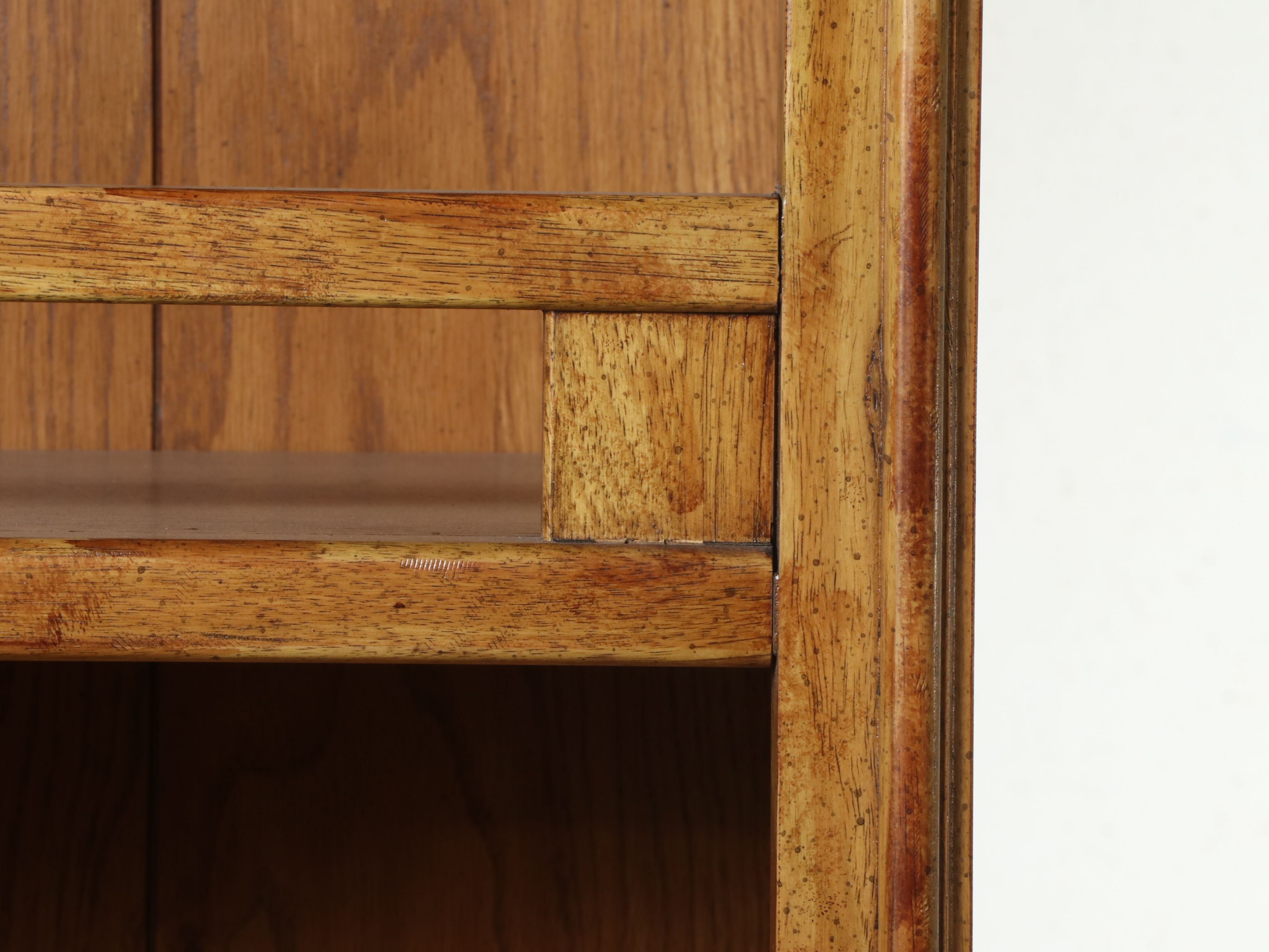 Chartwell by Drexel Oak Finish Free Standing Bookcase Cabinet