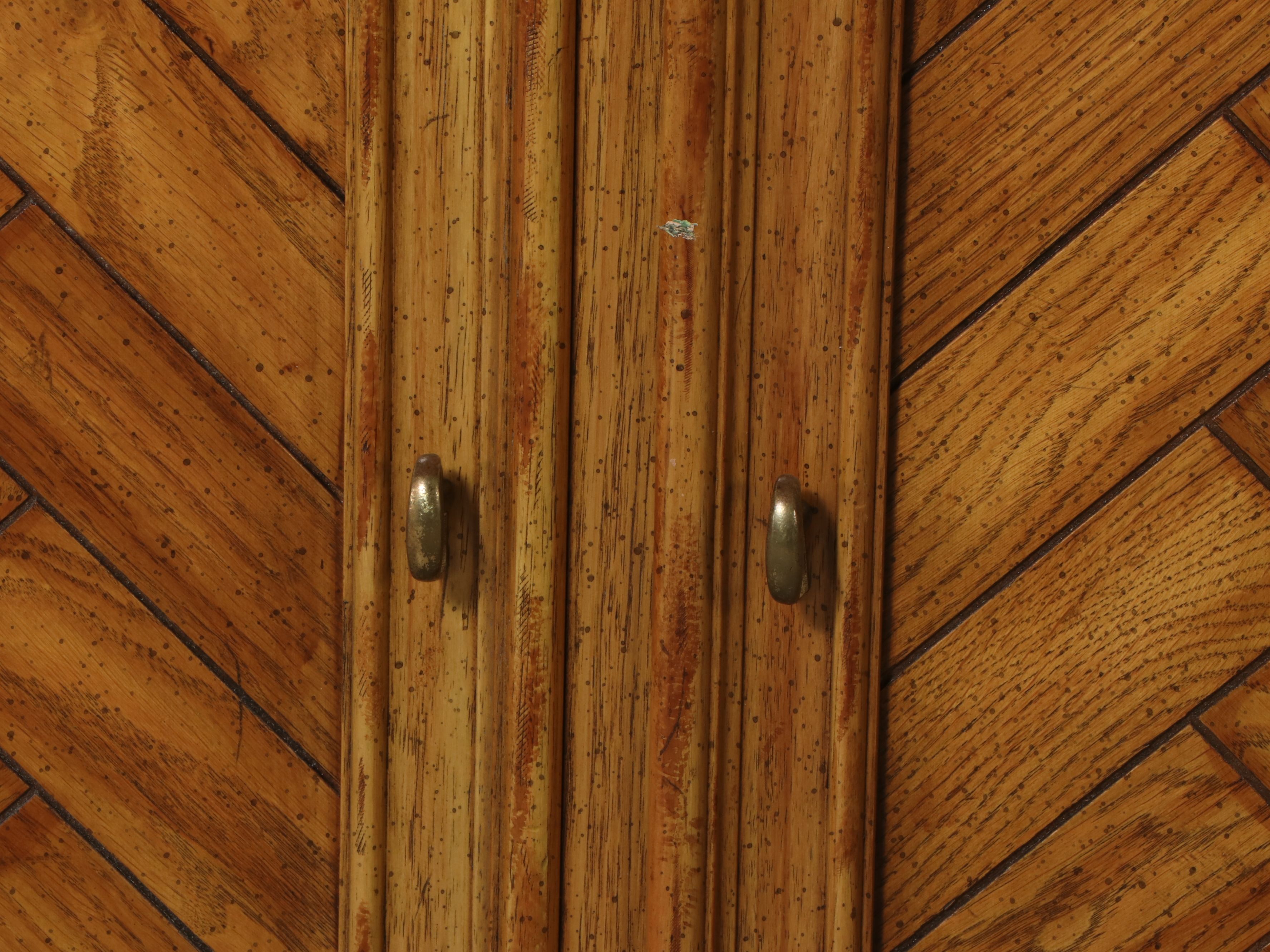 Chartwell by Drexel Oak Finish Free Standing Bookcase Cabinet