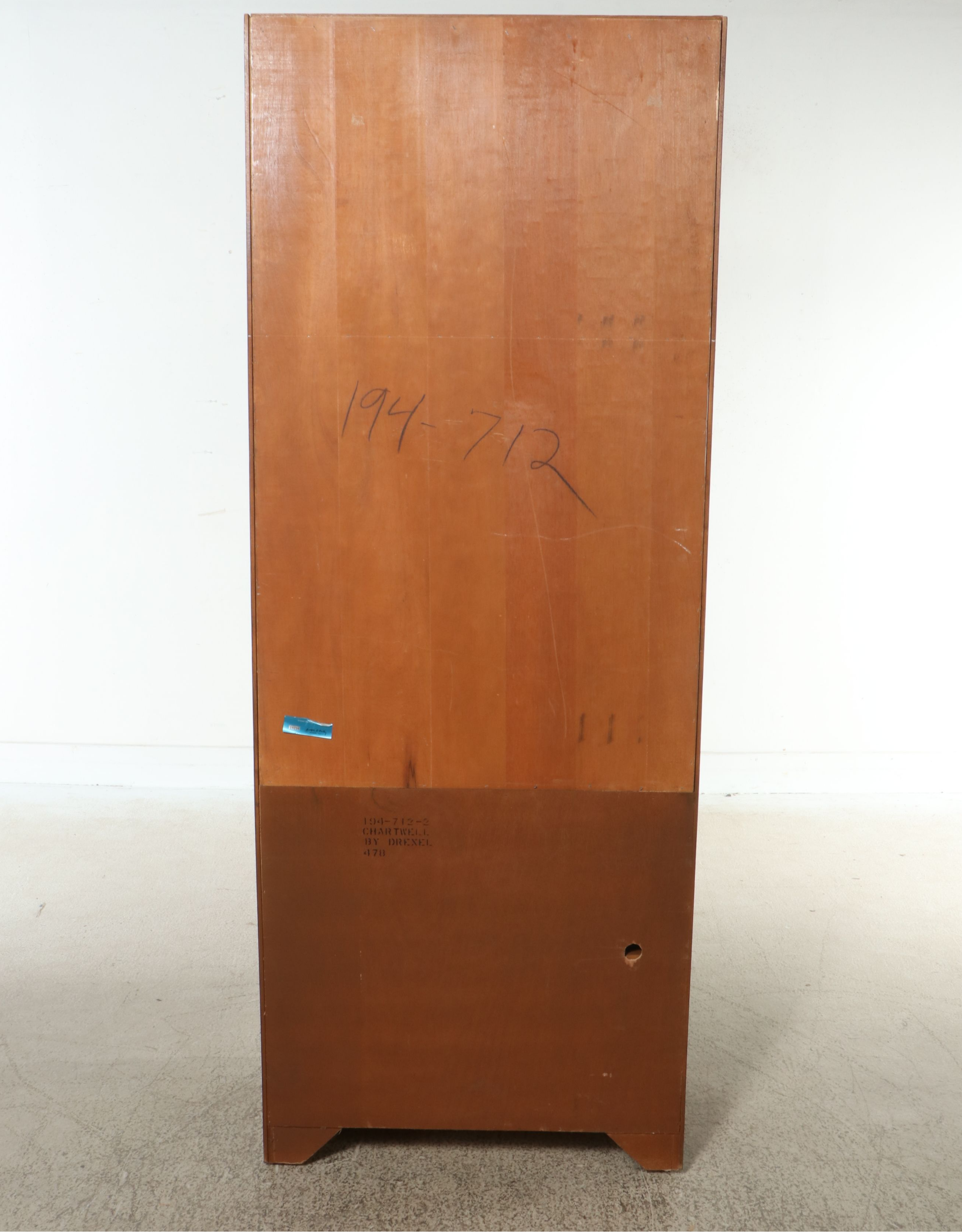 Chartwell by Drexel Oak Finish Free Standing Bookcase Cabinet