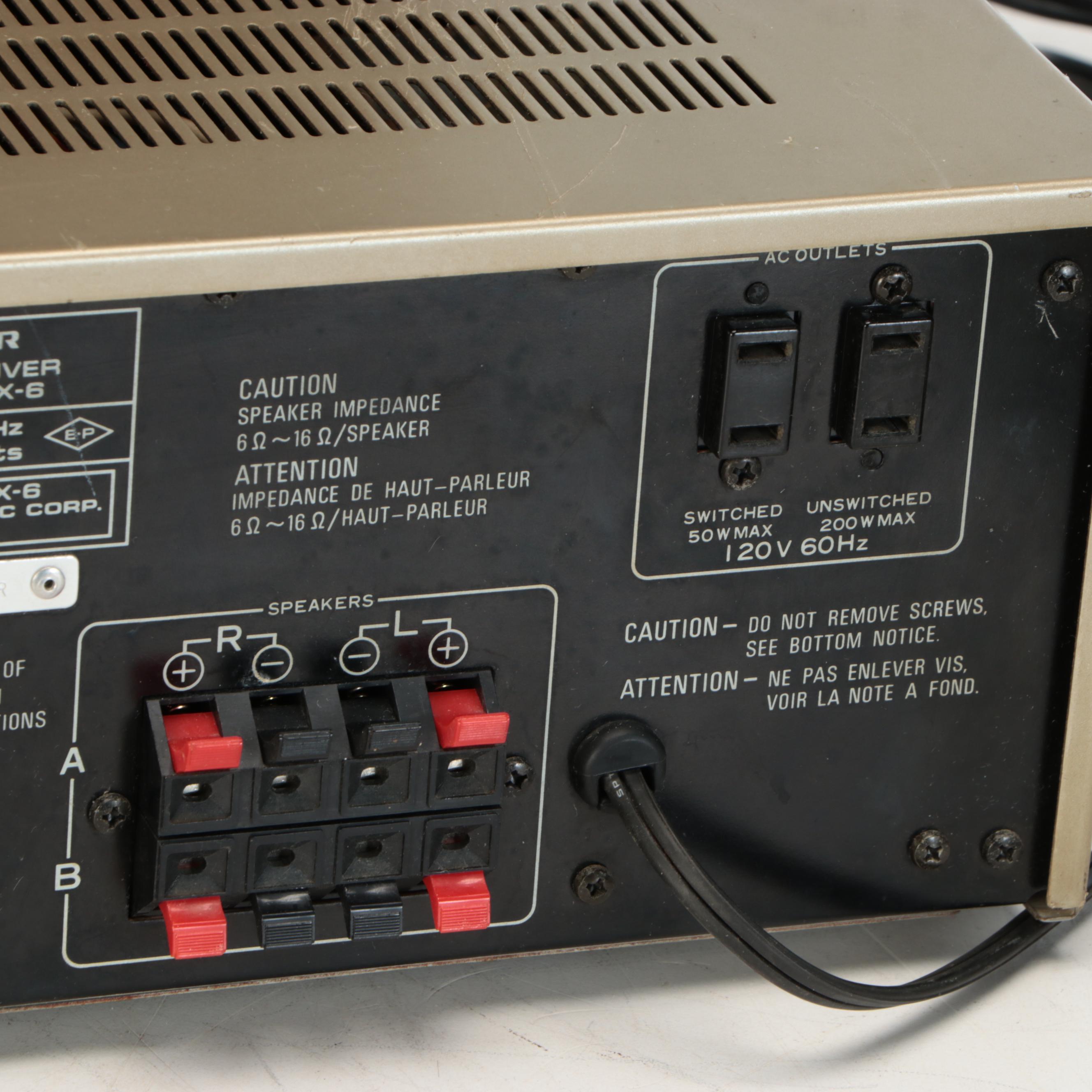 Pioneer PL-512 Turntable with SX-6 Stereo Receiver and KLH Model 45 Speakers