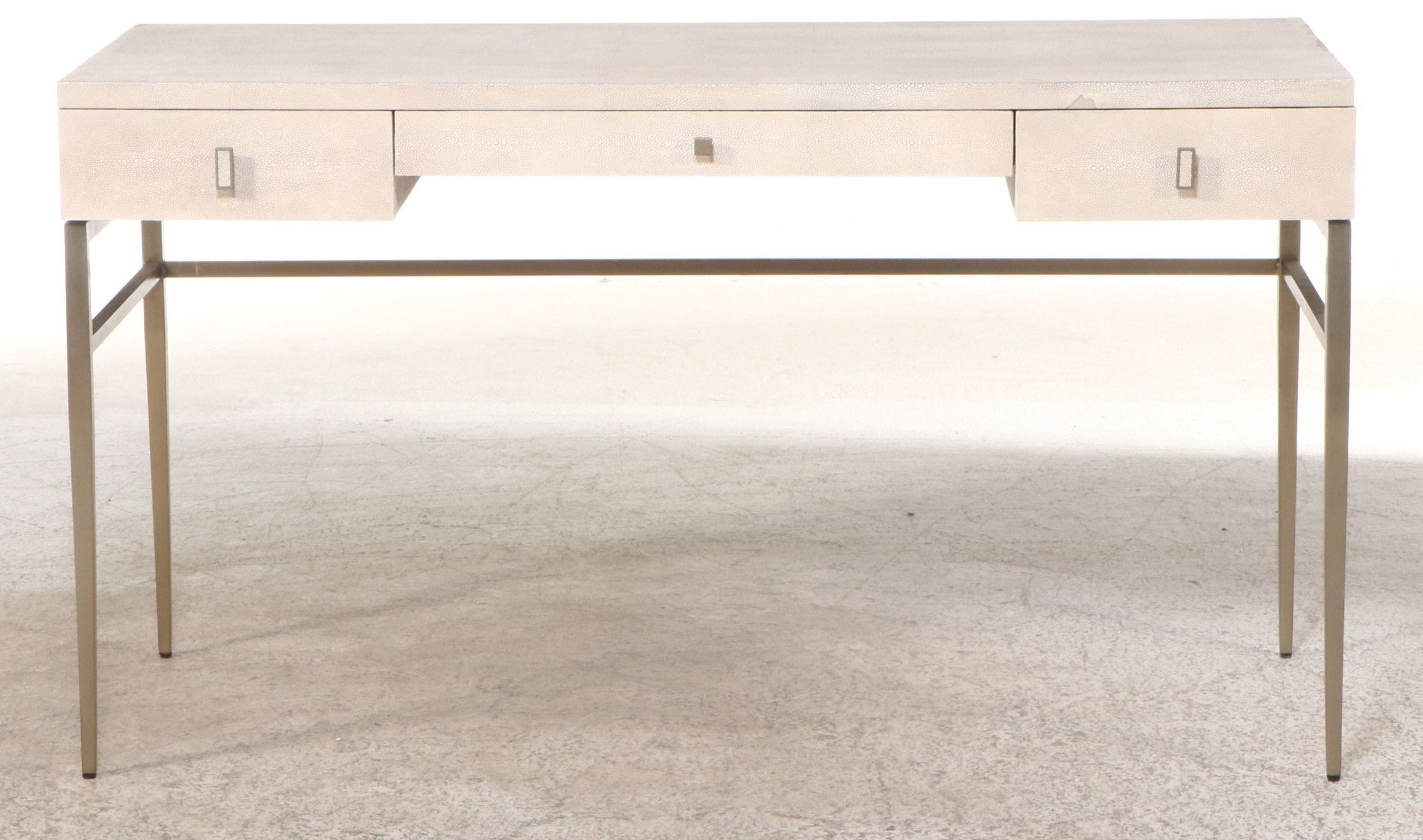 Mitchell Gold + Bob Williams Modernist Writing Desk with Pebbled Finish