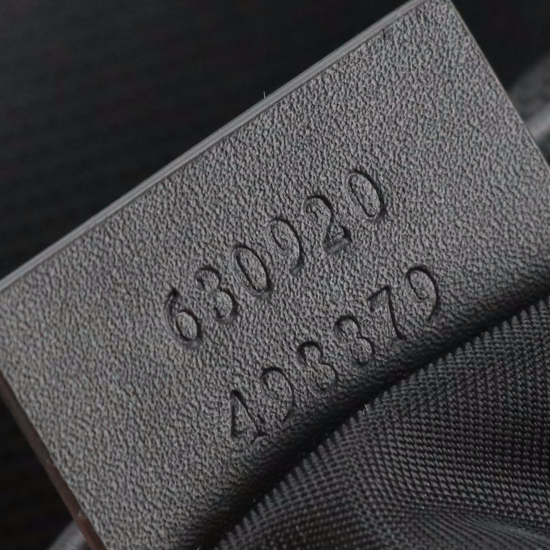 Gucci Black Techno Canvas Web Strap Belt Bag with Leather Trim