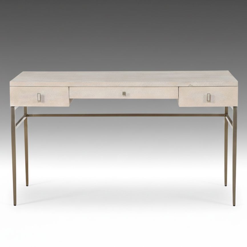 Mitchell Gold + Bob Williams Modernist Writing Desk with Pebbled Finish