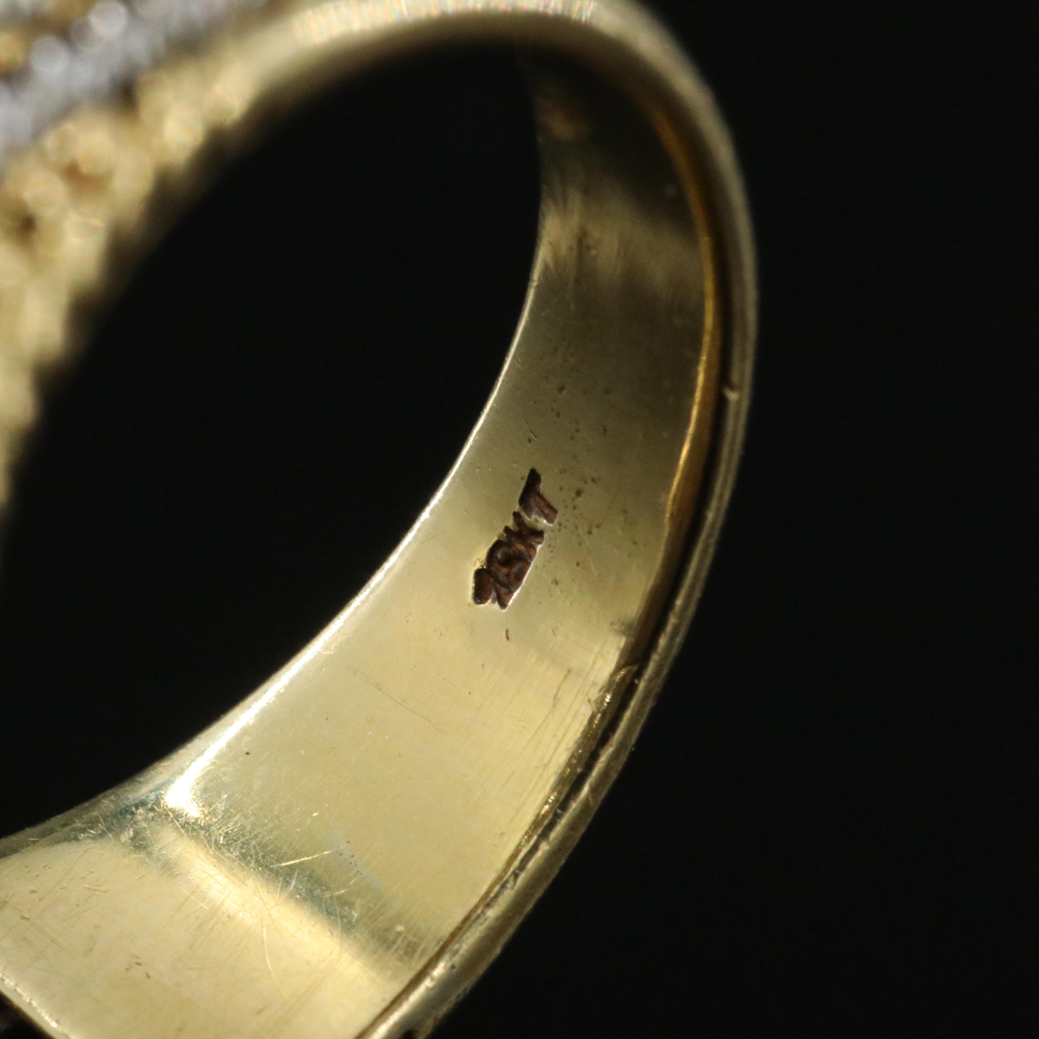 18K 0.37 CTW Diamond Rope Ring