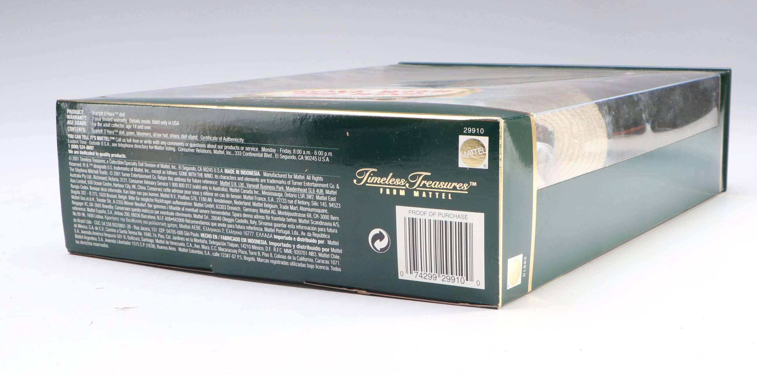 Mattel Timeless Treasures "Gone with the Wind" Scarlett O'Hara Doll, 2001