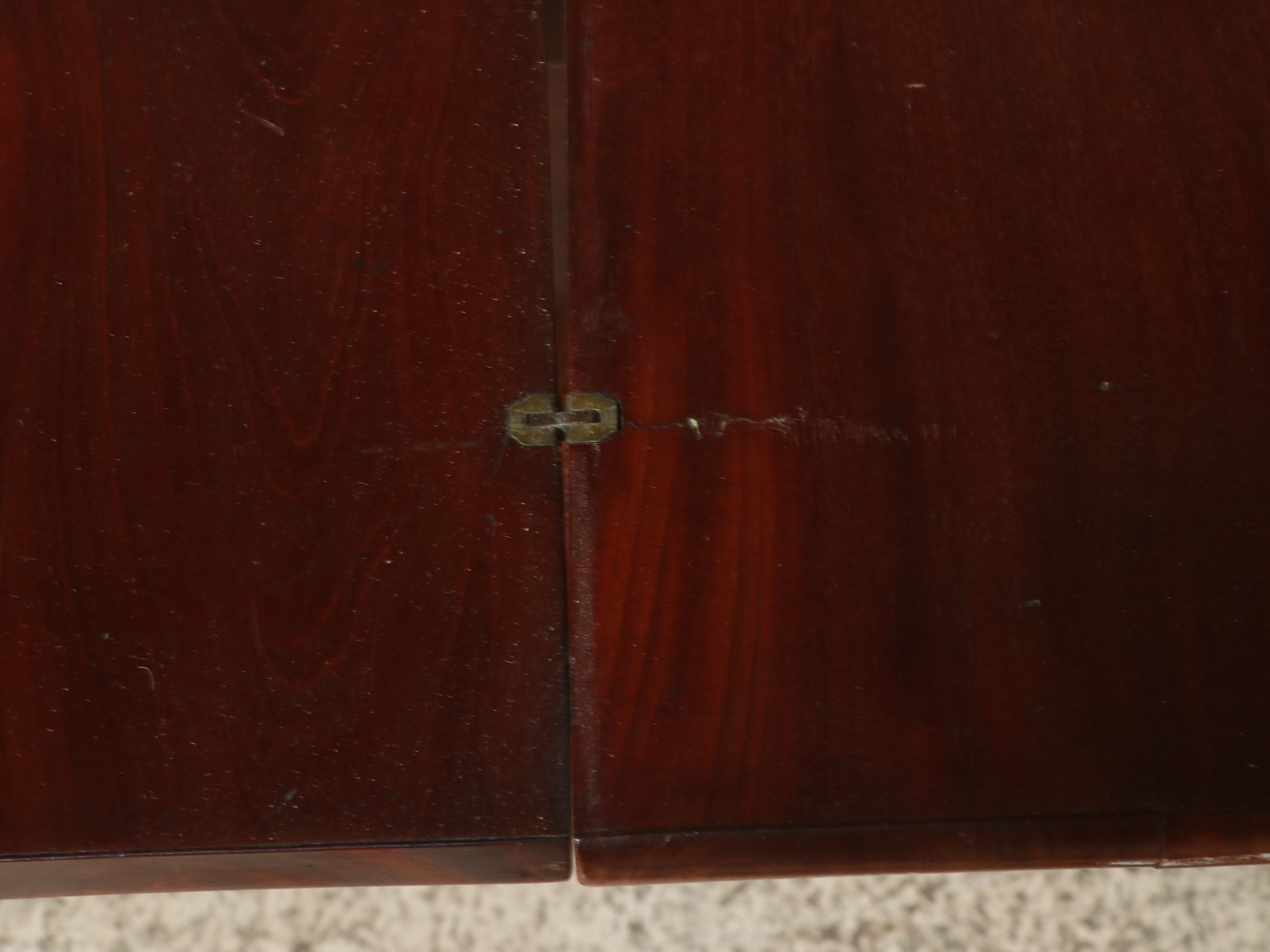 Empire Style Mahogany Flip-Top Game Table with Claw Feet