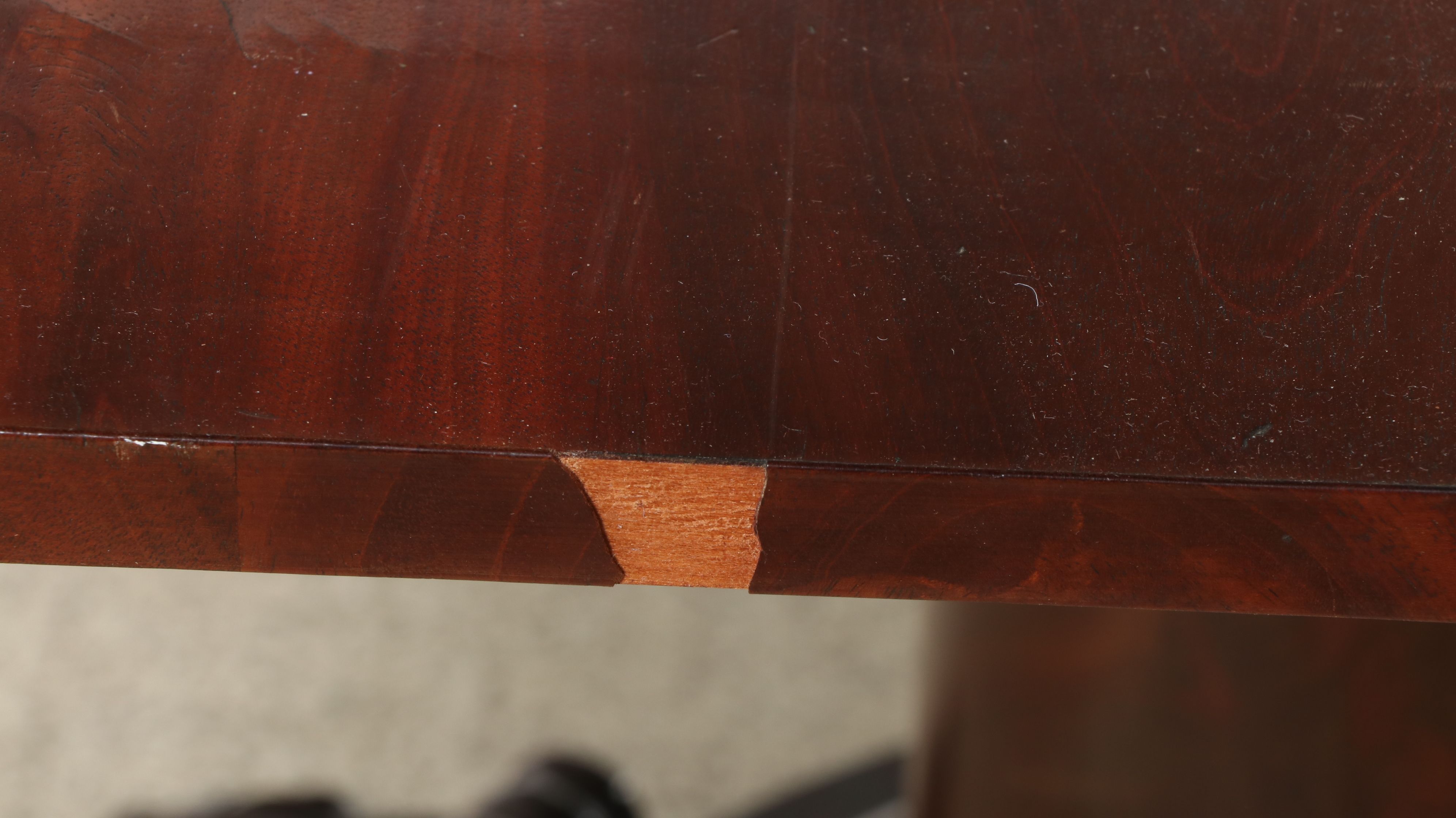 Empire Style Mahogany Flip-Top Game Table with Claw Feet
