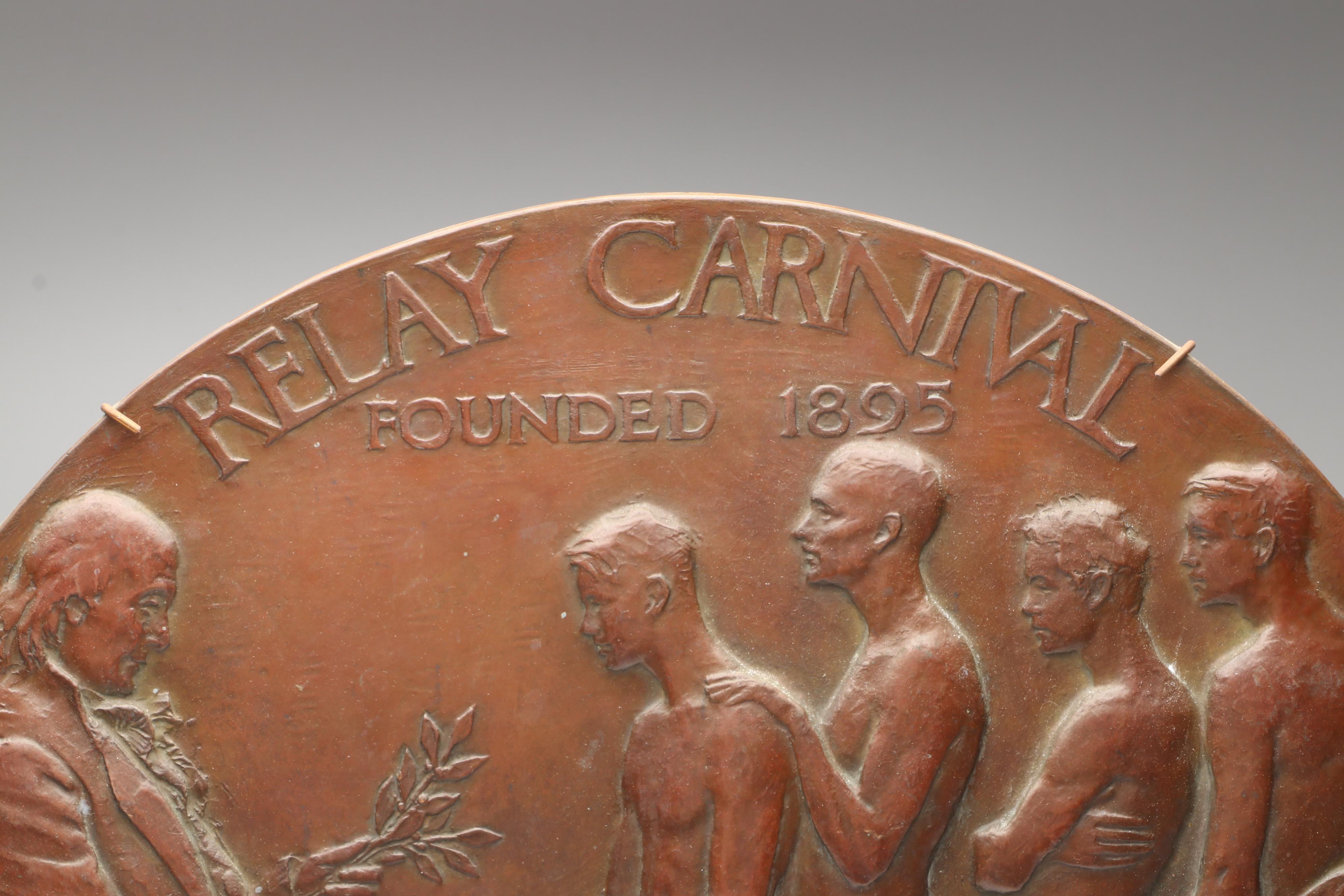 University of Pennsylvania Relay Carnival Commemorative Copper Wall Medallion