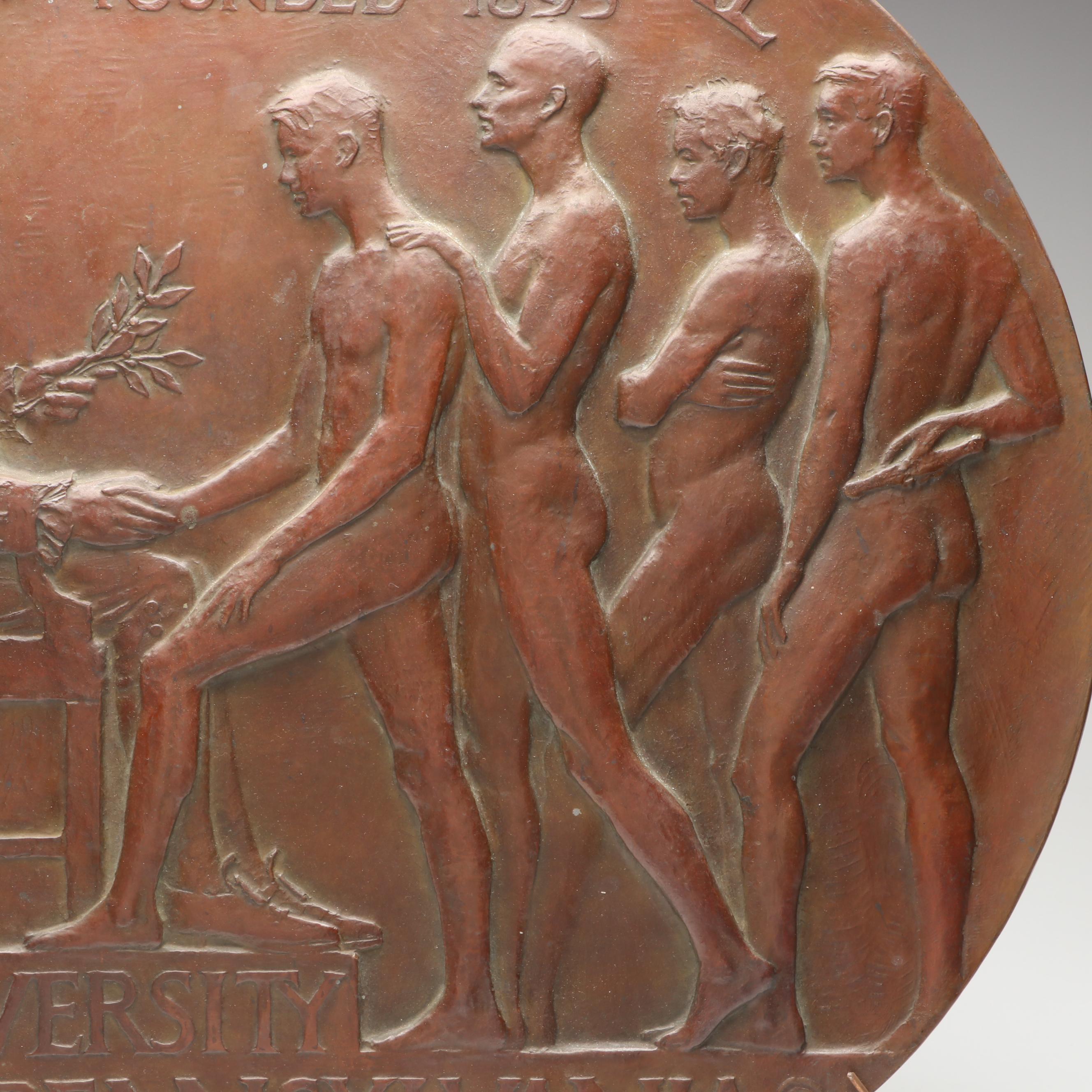 University of Pennsylvania Relay Carnival Commemorative Copper Wall Medallion
