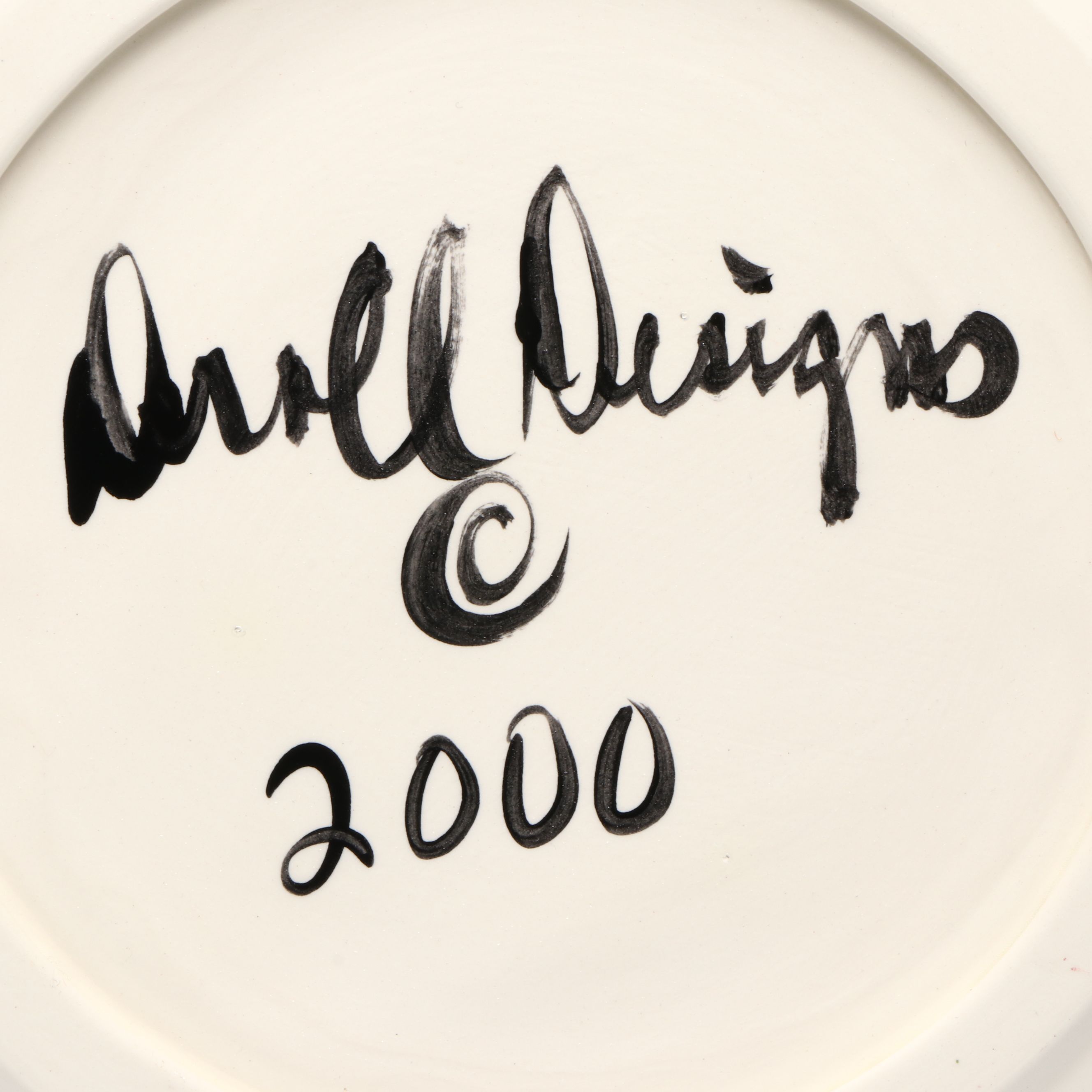 Droll Designs Hand-Painted "Happy Birthday to You" Platter