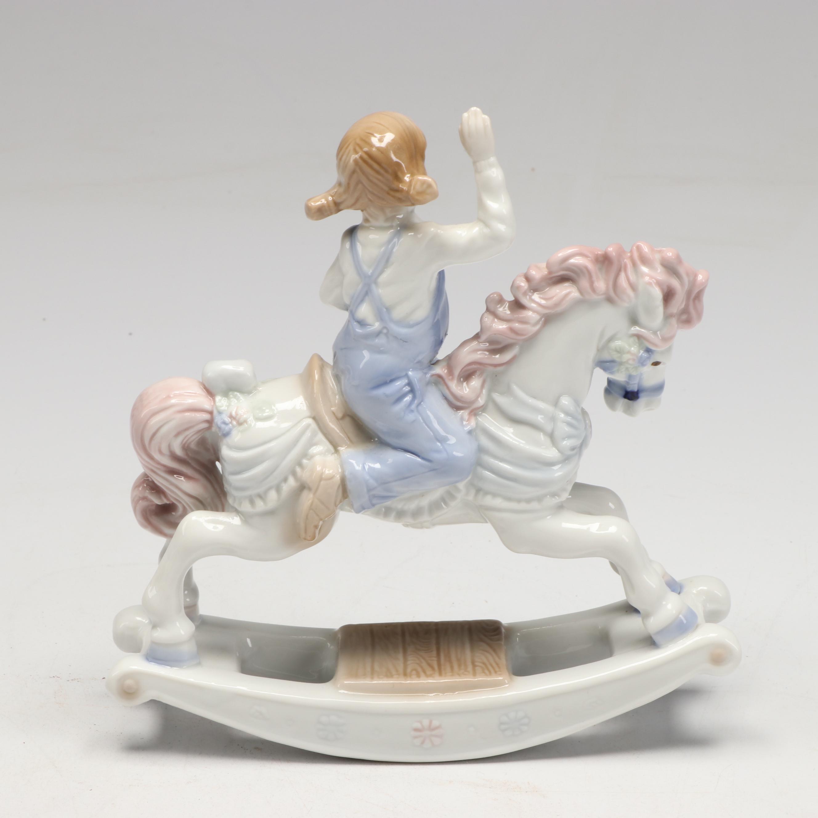 Metzler & Ortloff "Boy with Geese" and Other Porcelain Figurine