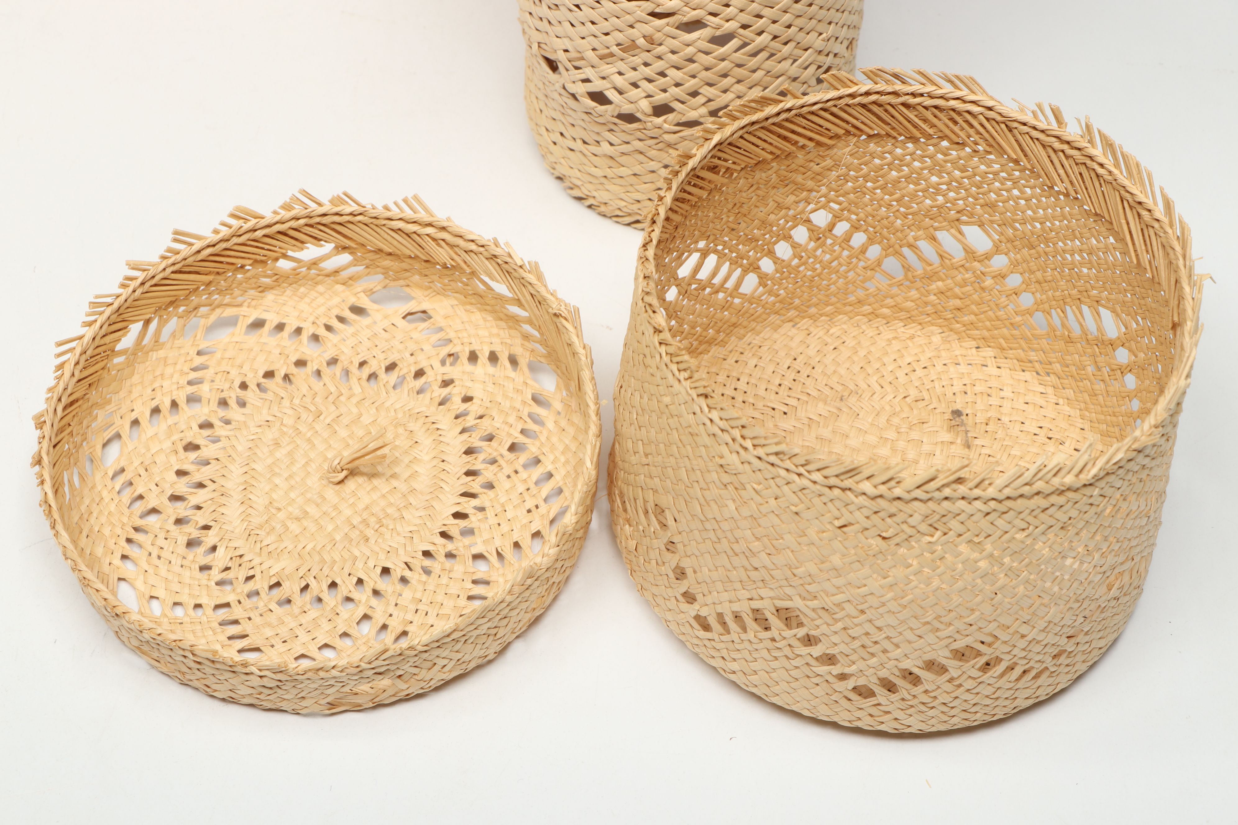 Mexican Jipijapa Huano Palm Panama Hat, Purse, Bottle Cover and Basket