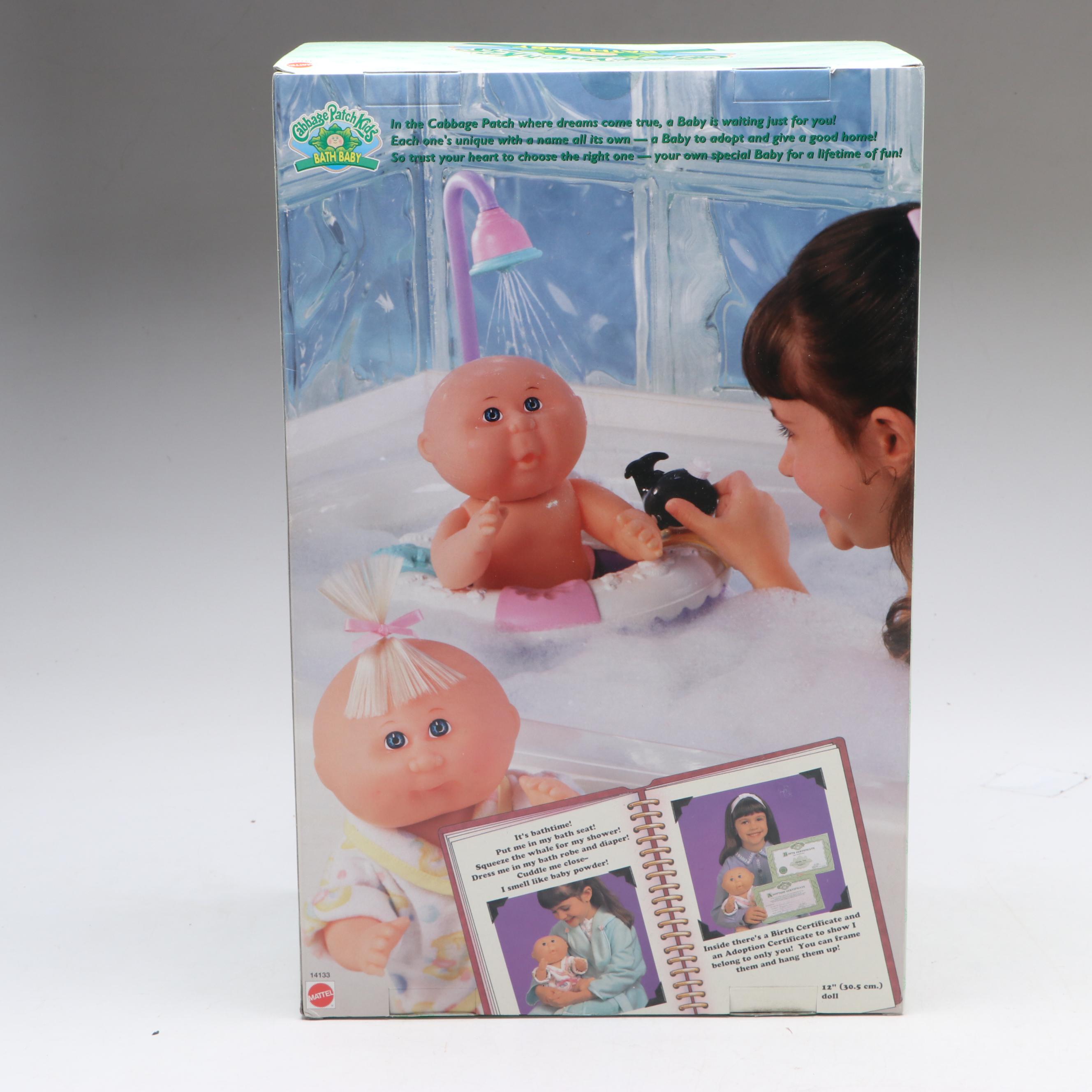 Cabbage Patch Kids "Bath Baby" and "Babyland Kid" Dolls, 1990s