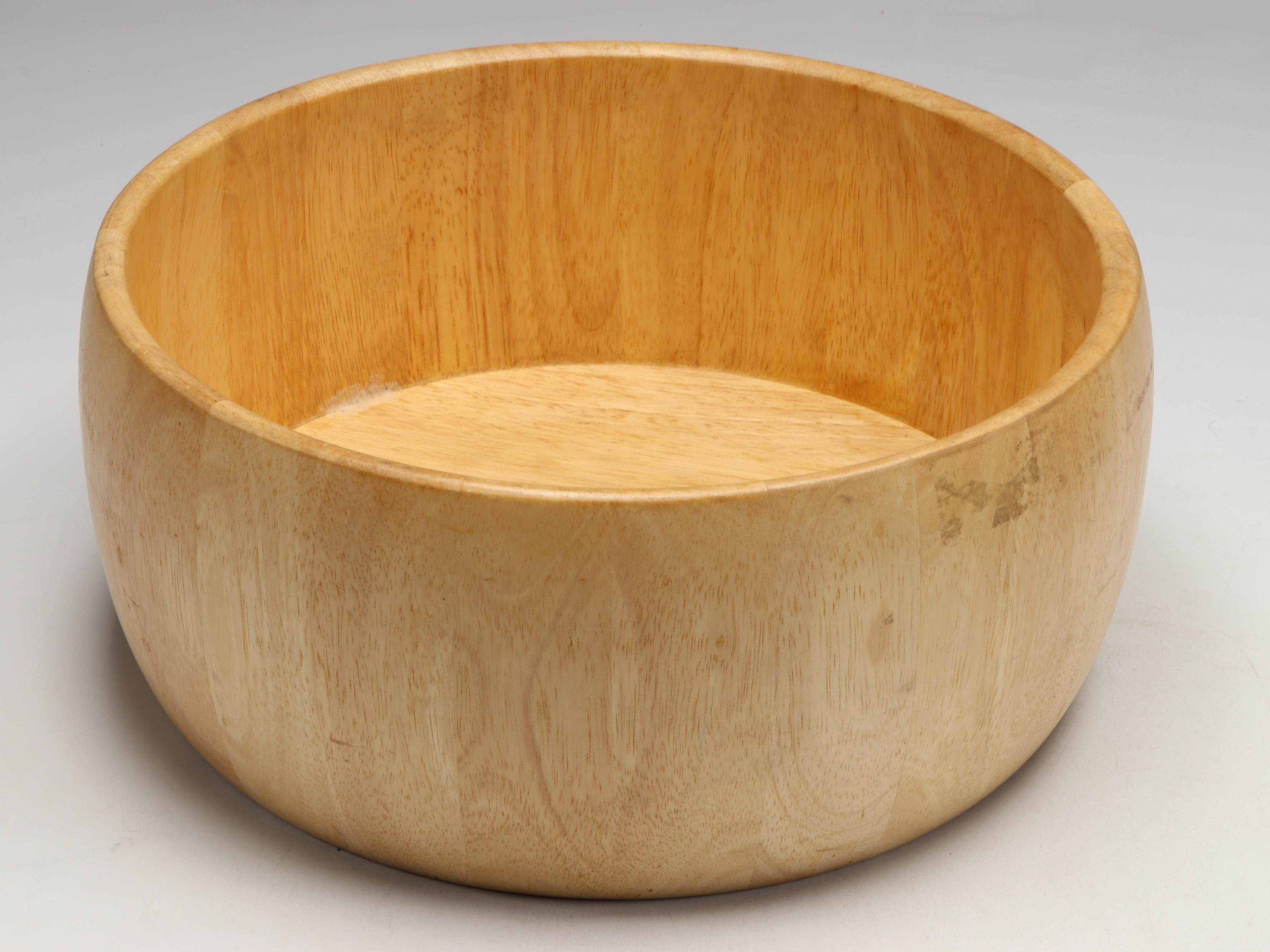 Wooden Serving Bowls and Serving Utensils