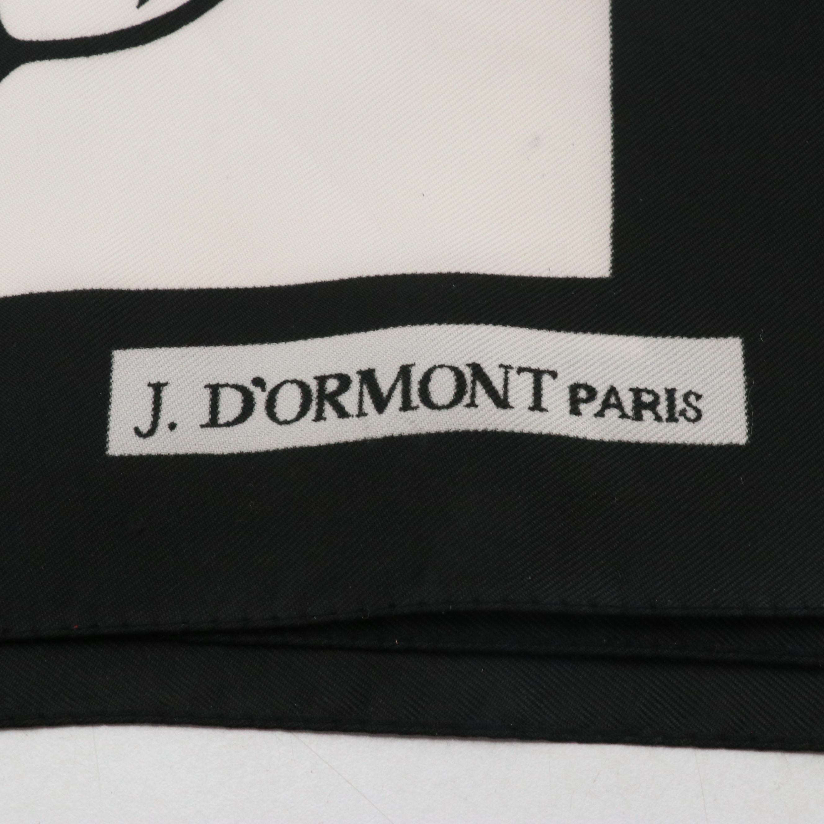 Collection of Designer Silk Scarves Including Pierre Cardin and Ted Lapidus