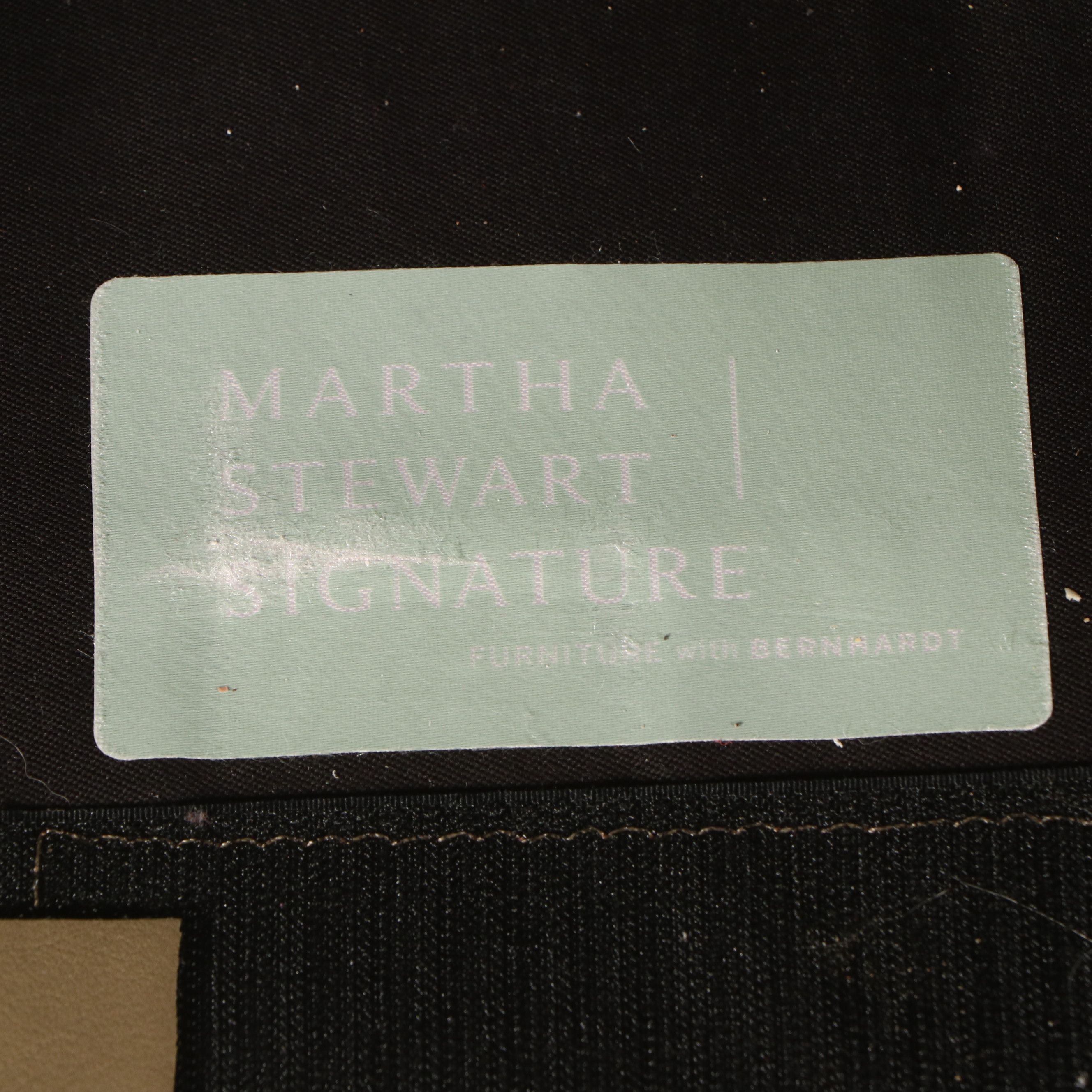 Martha Stewart Signature for Bernhardt Faux Leather Upholstered Wingback Chair