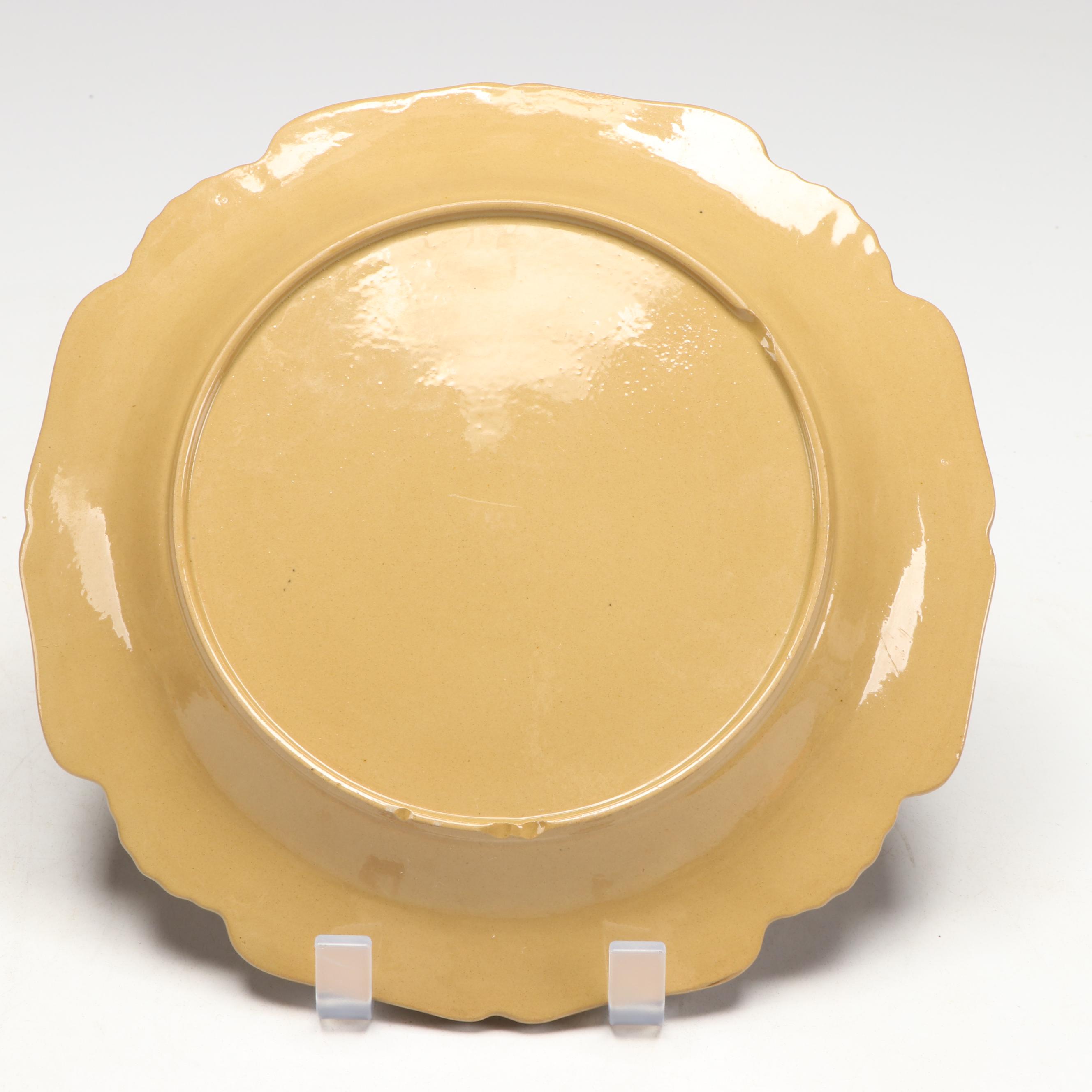 Porcelain Transferware Landscape Salad Plates